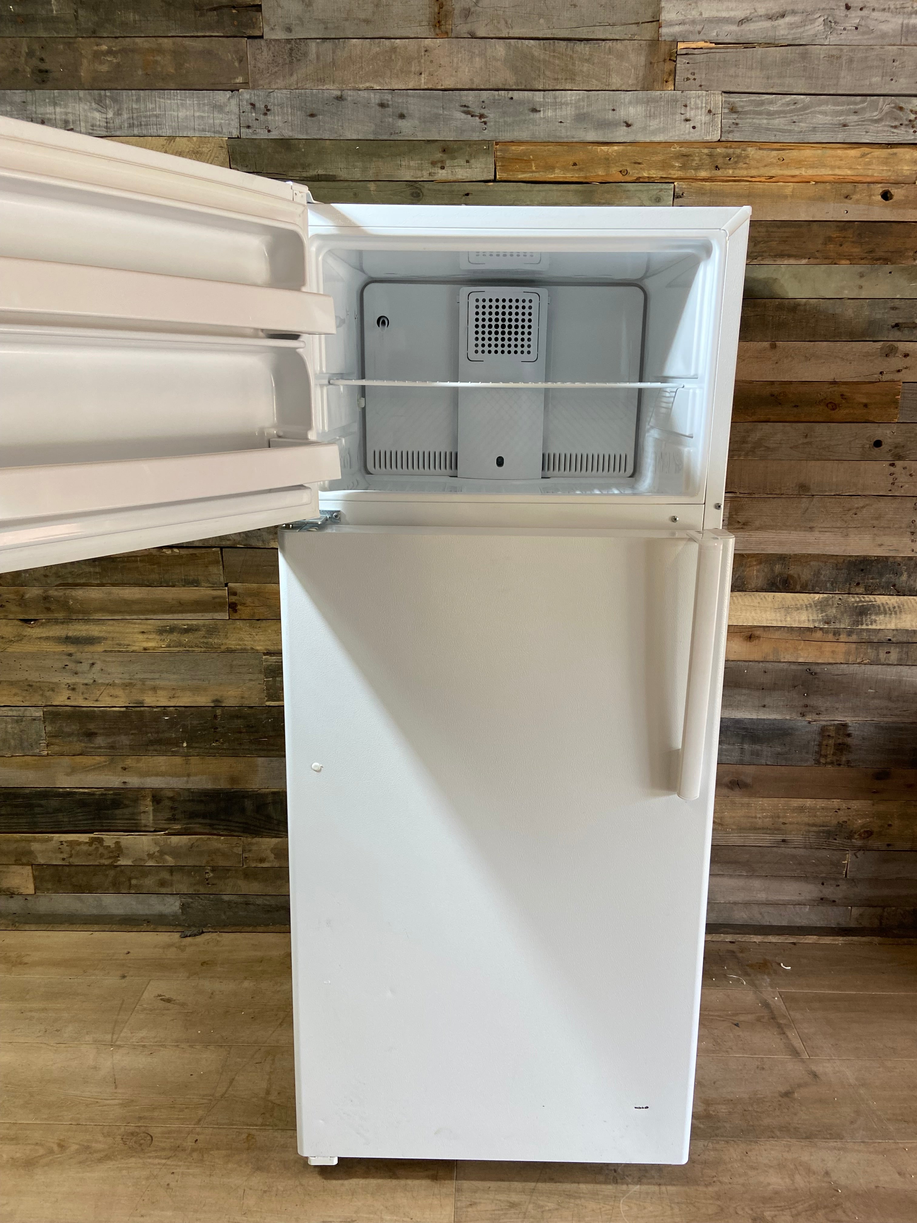 GE White Top Bottom Refrigerator