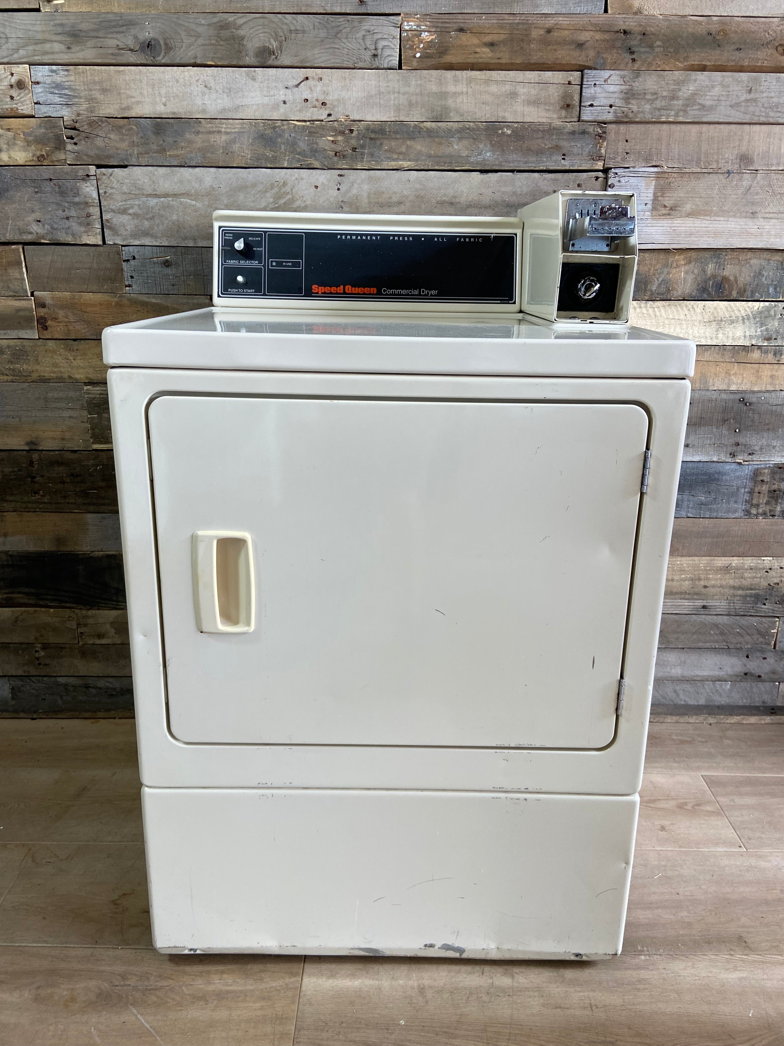Speed Queen Beige Commercial Coin Operated Dryer