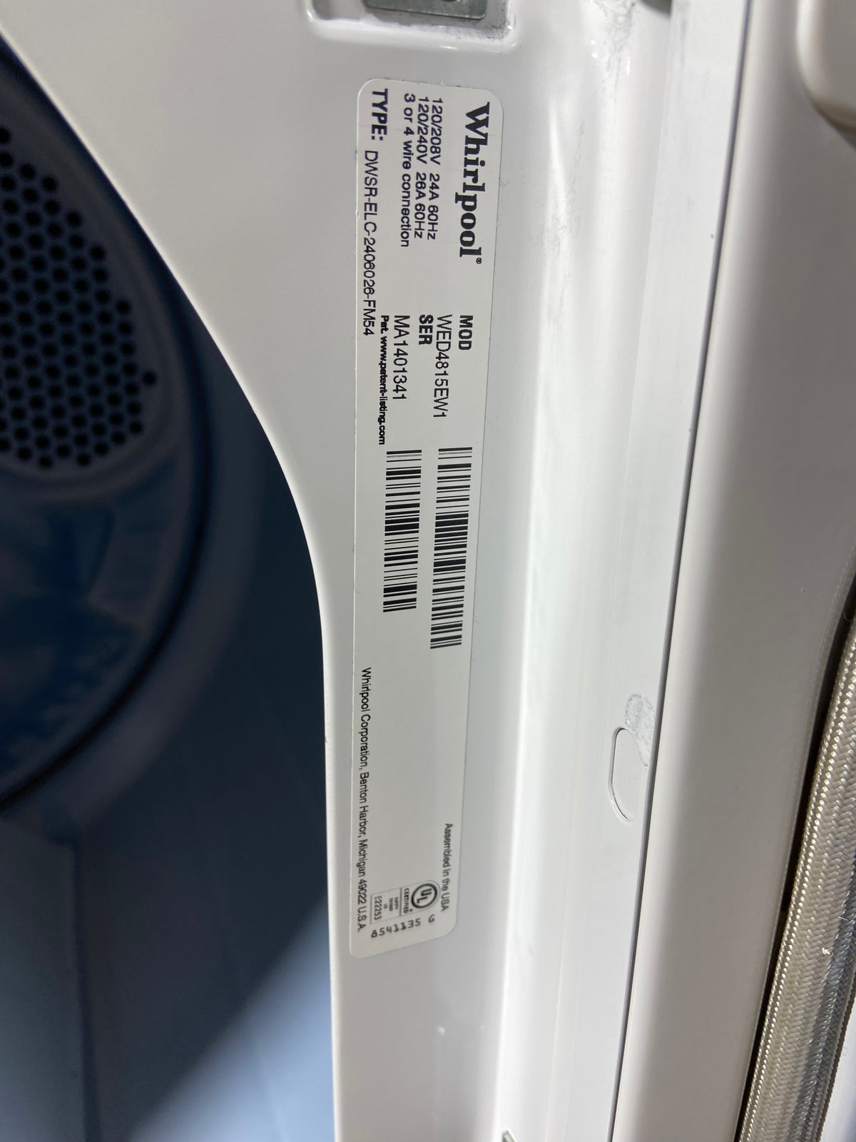 Whirlpool Top Load Grey Panel Washer & Dryer Set
