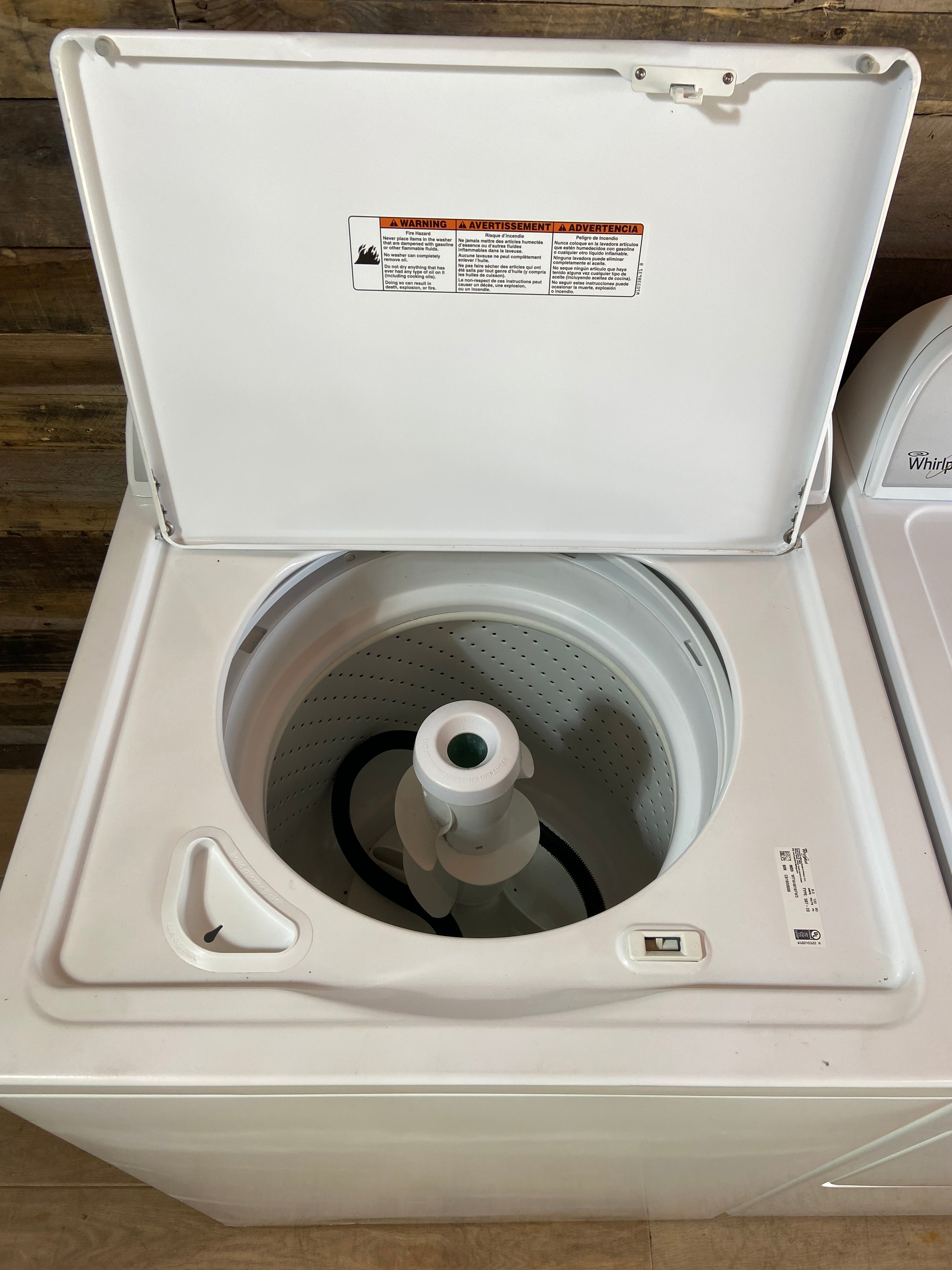 Whirlpool Top Load Washer & Dryer Set