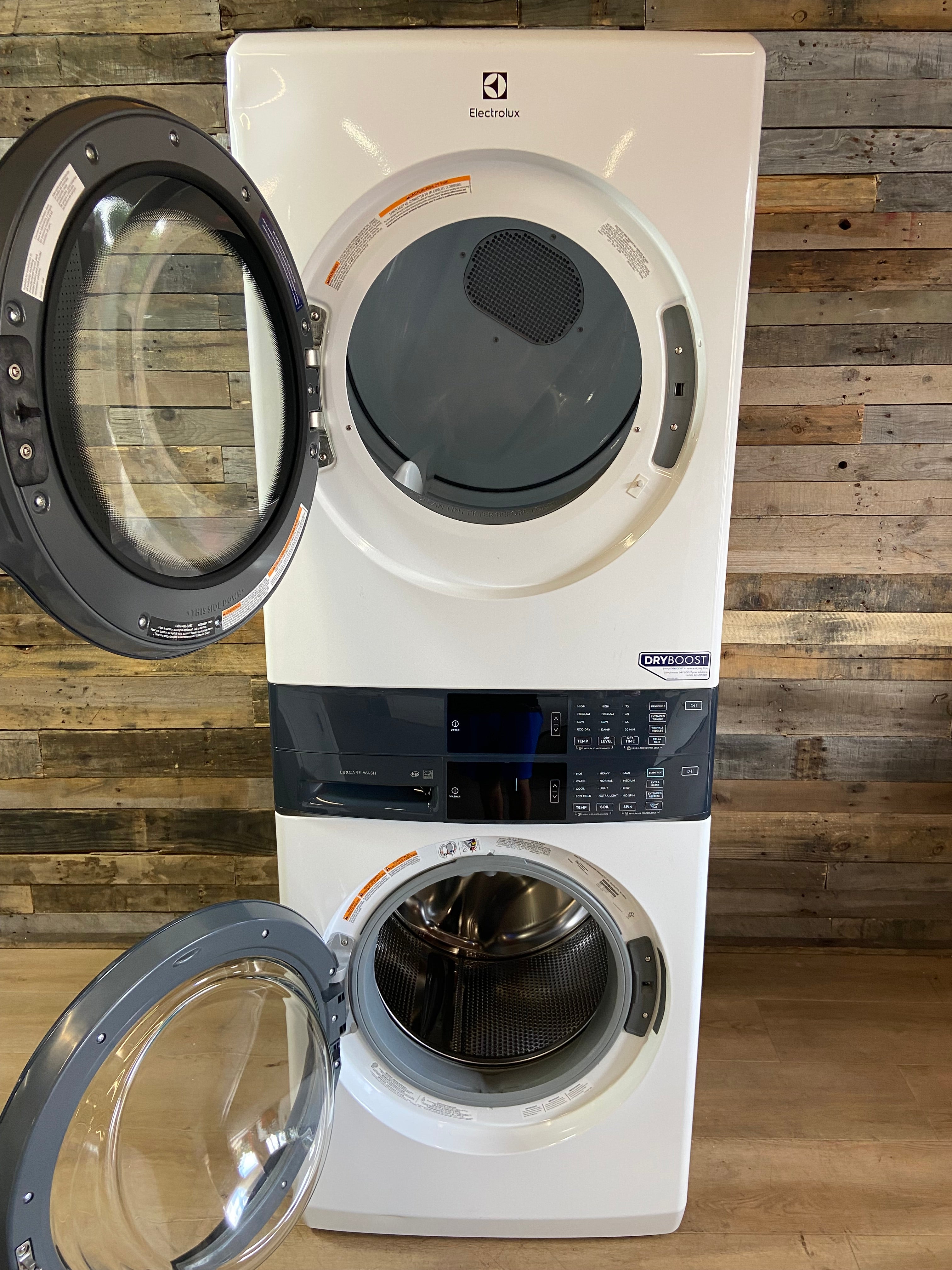 Electrolux Laundry Tower 4.5 Cu. Ft. Washer & 8.0 Cu. Ft. Gas Dryer – White