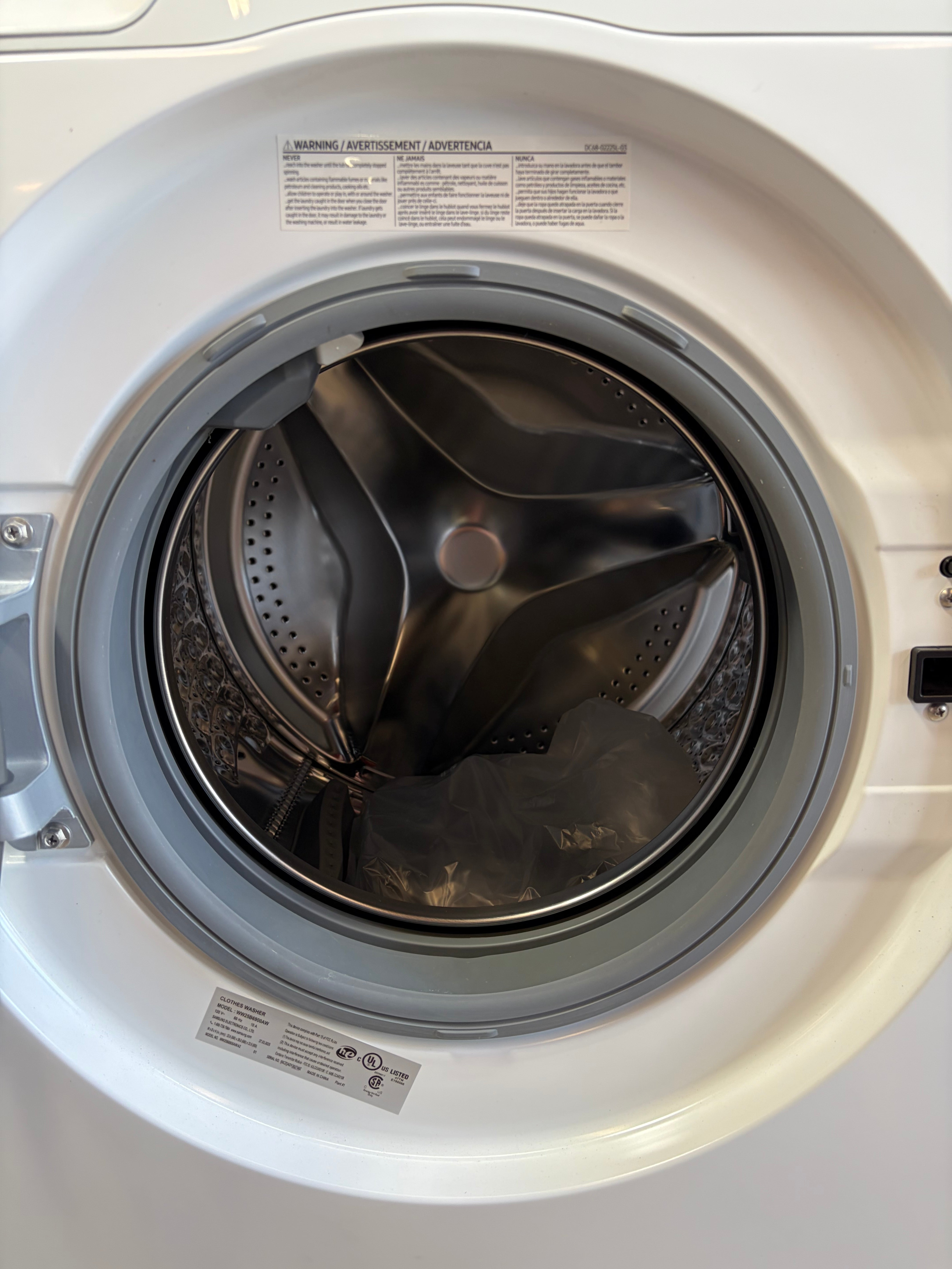 2.5 cu. ft. Compact Front Load Washer and Ventless Heat Pump Dryer with AI Smart Dial and Super Speed Wash in White