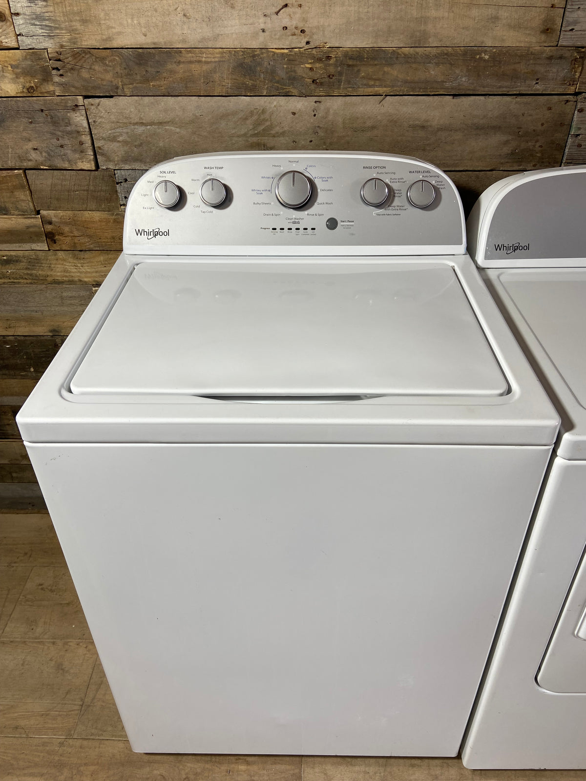 Whirlpool Large Capacity Stainless Tub Washer & Dryer Set