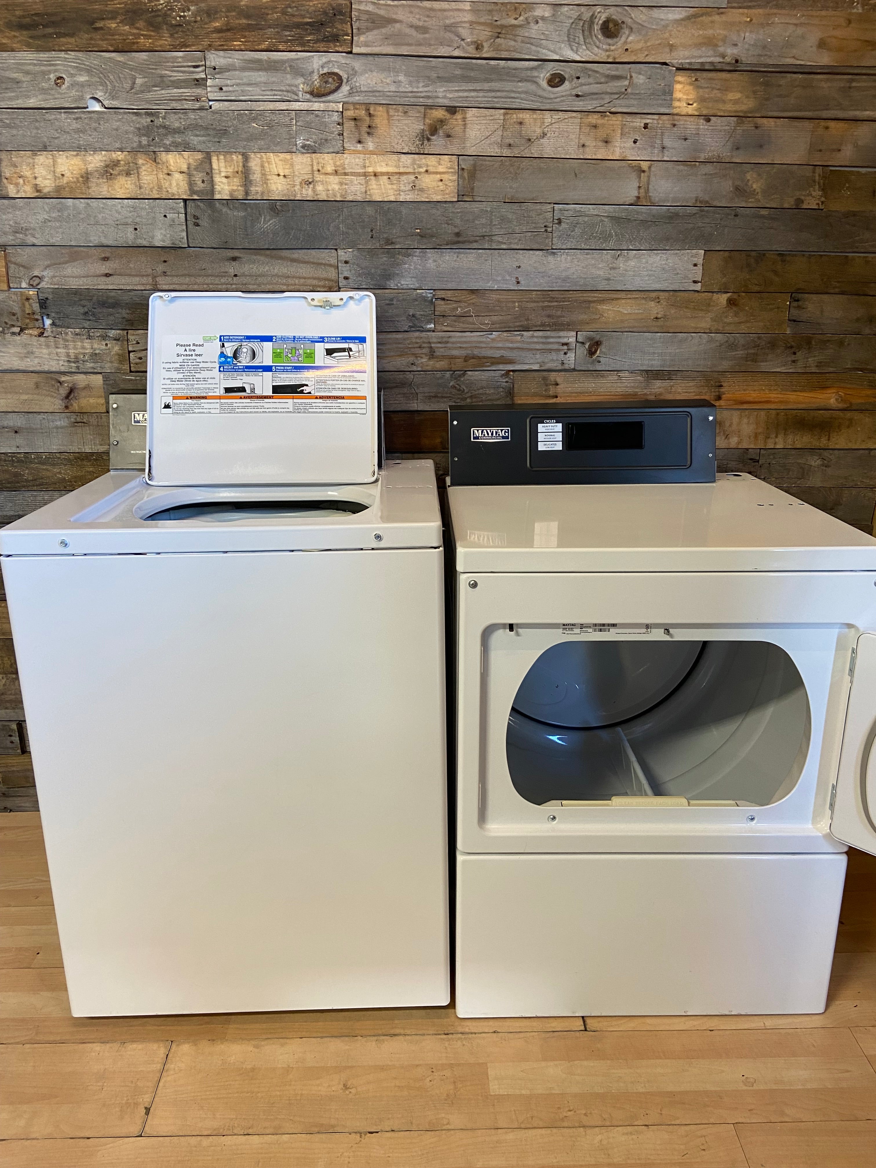 Maytag Commercial Top Load Set