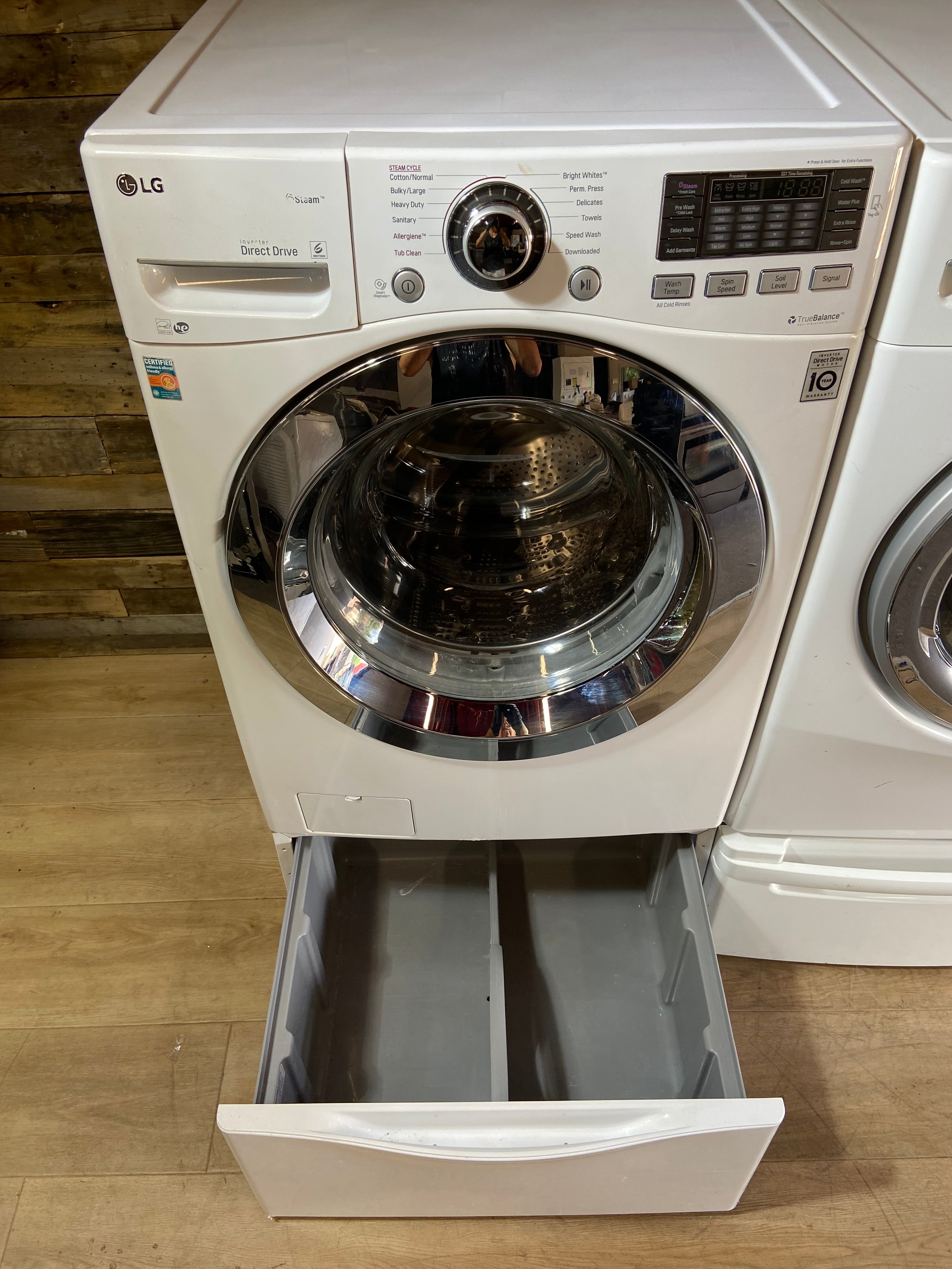 LG Front Load Washer & Dryer Set With Pedestals