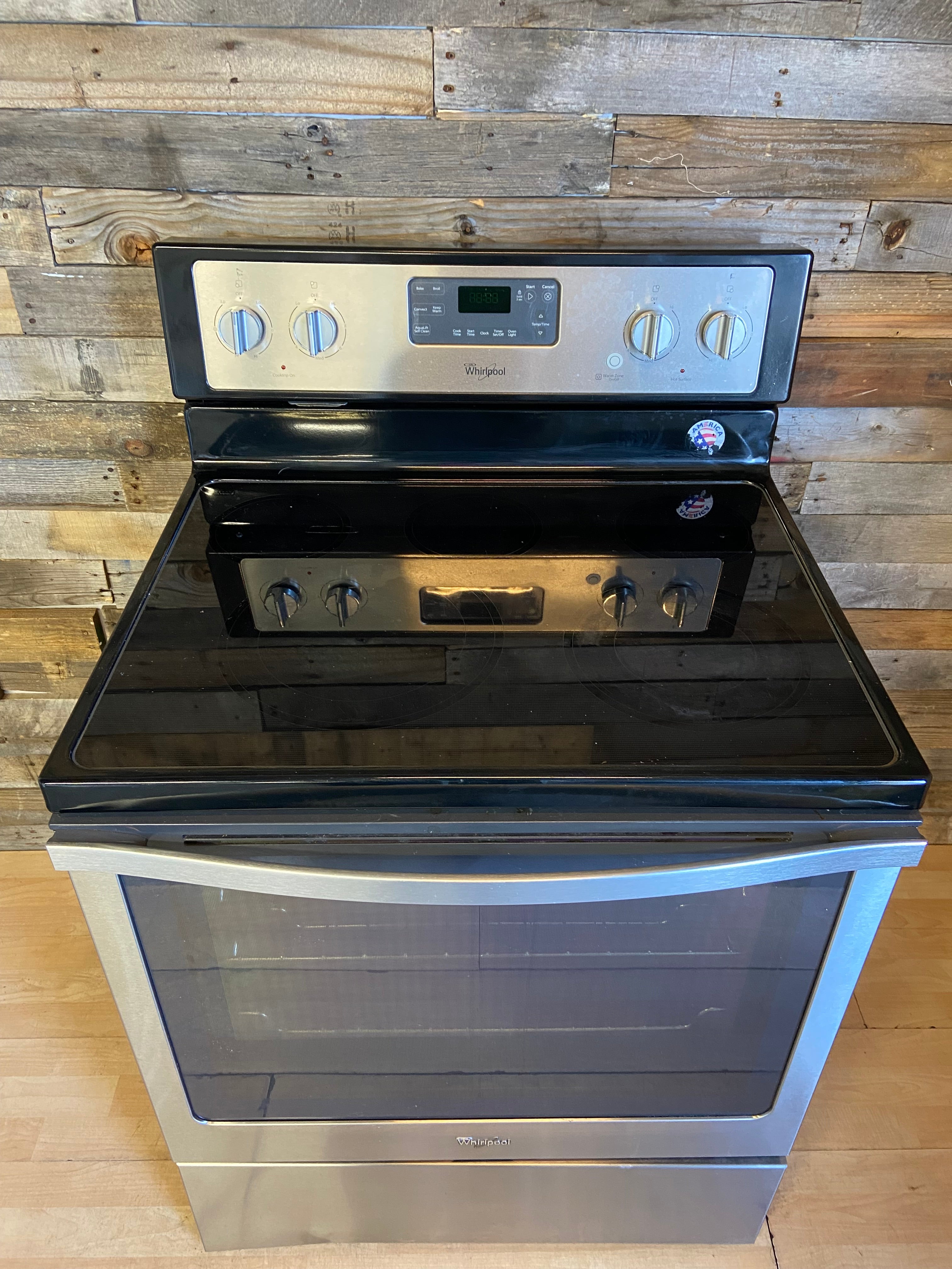 Whirlpool Stainless 5 Burner Convection Range