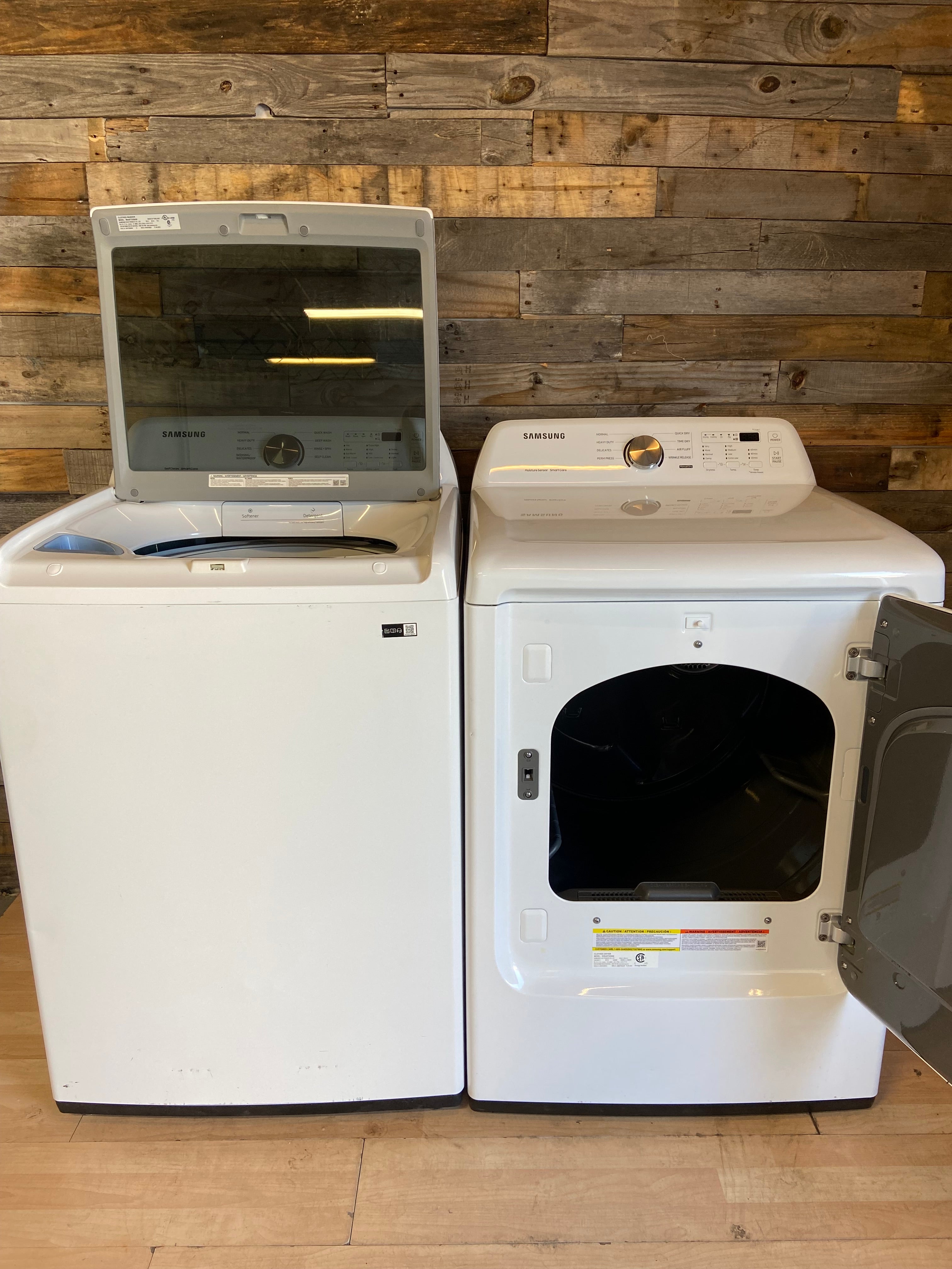 Samsung White Top Load Set