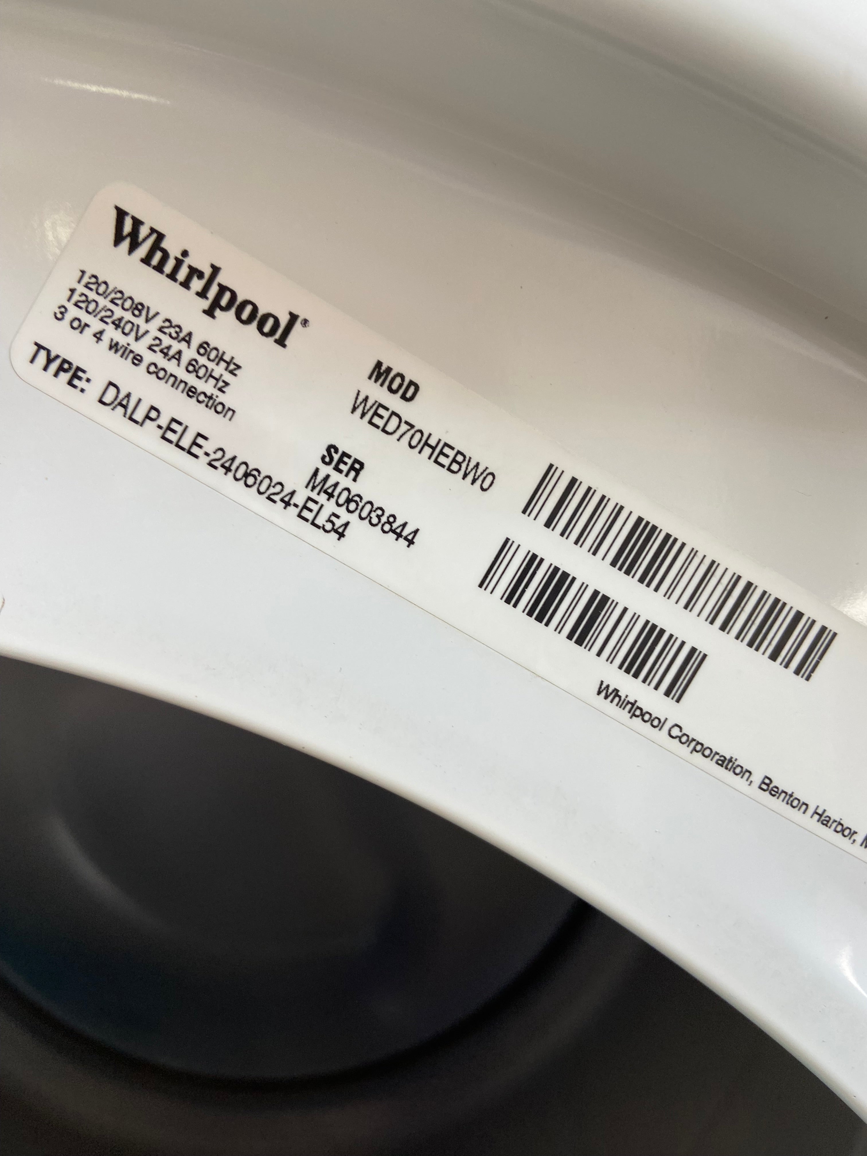 Whirlpool Duet Front Load Washer & Dryer Set