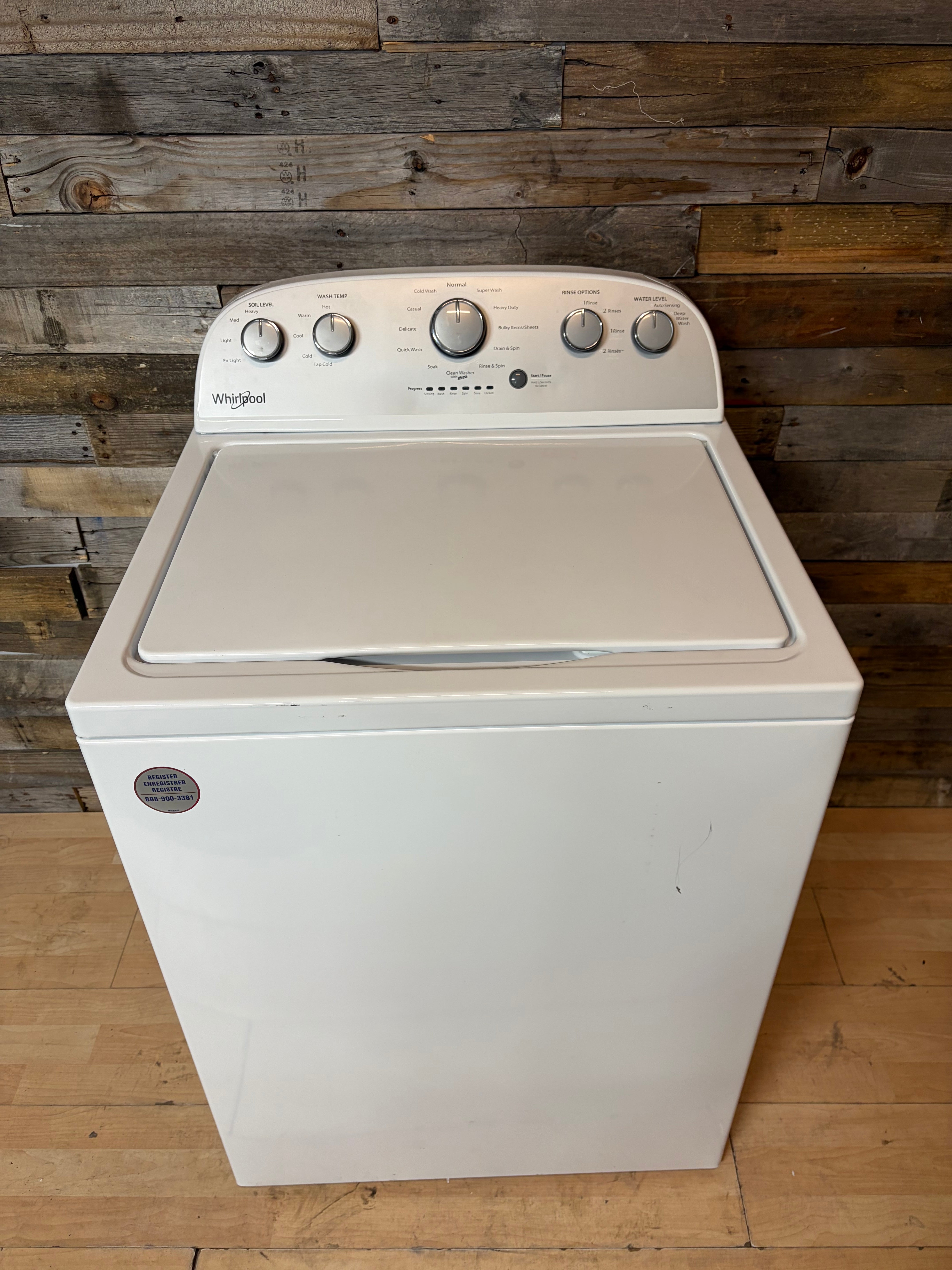 Whirlpool Grey Face Top Load Washer