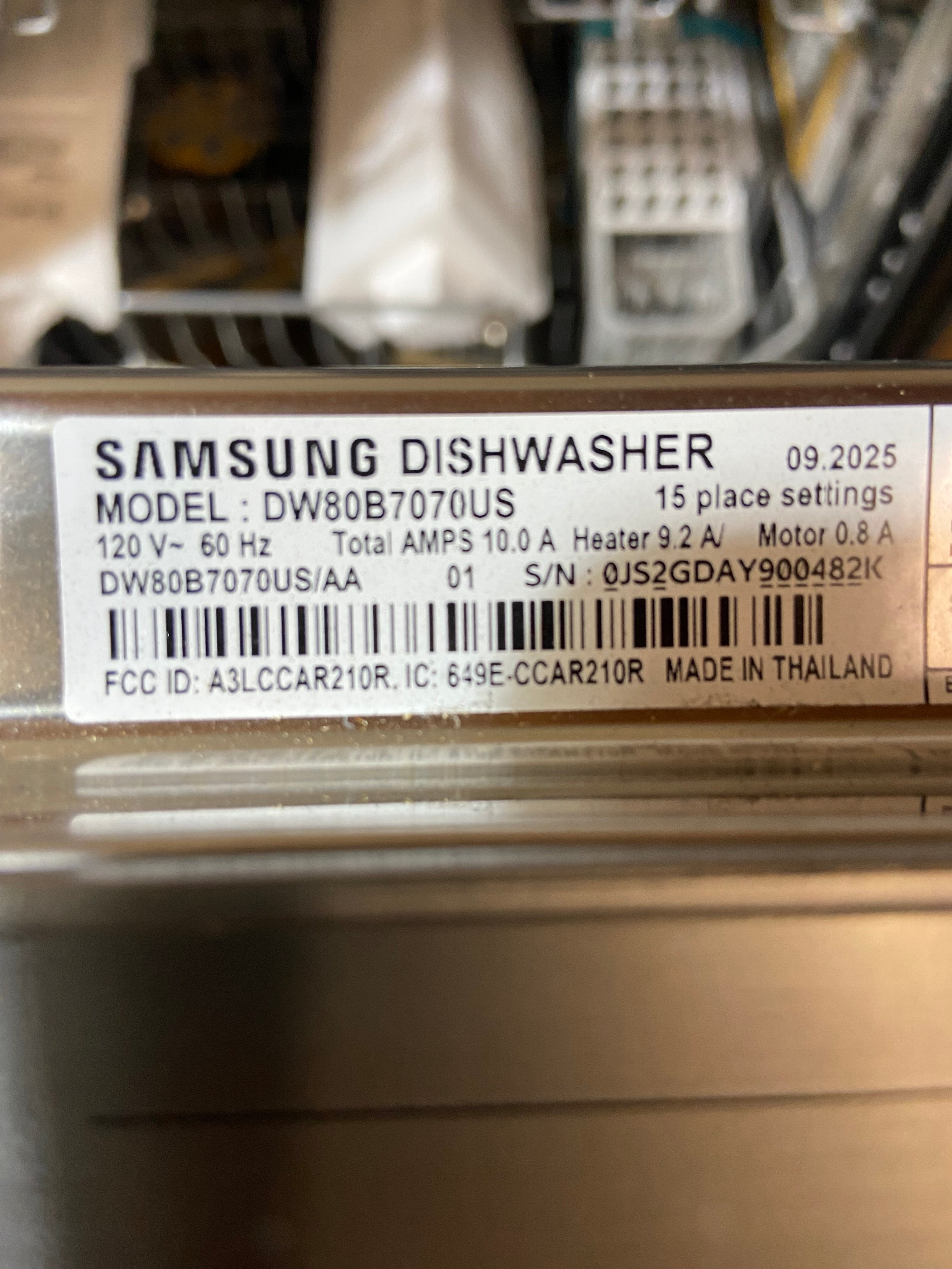 Samsung 24-in Top Control Built-in Dishwasher With Third Rack, AutoRelease Door and StormWash , 38-Decibel