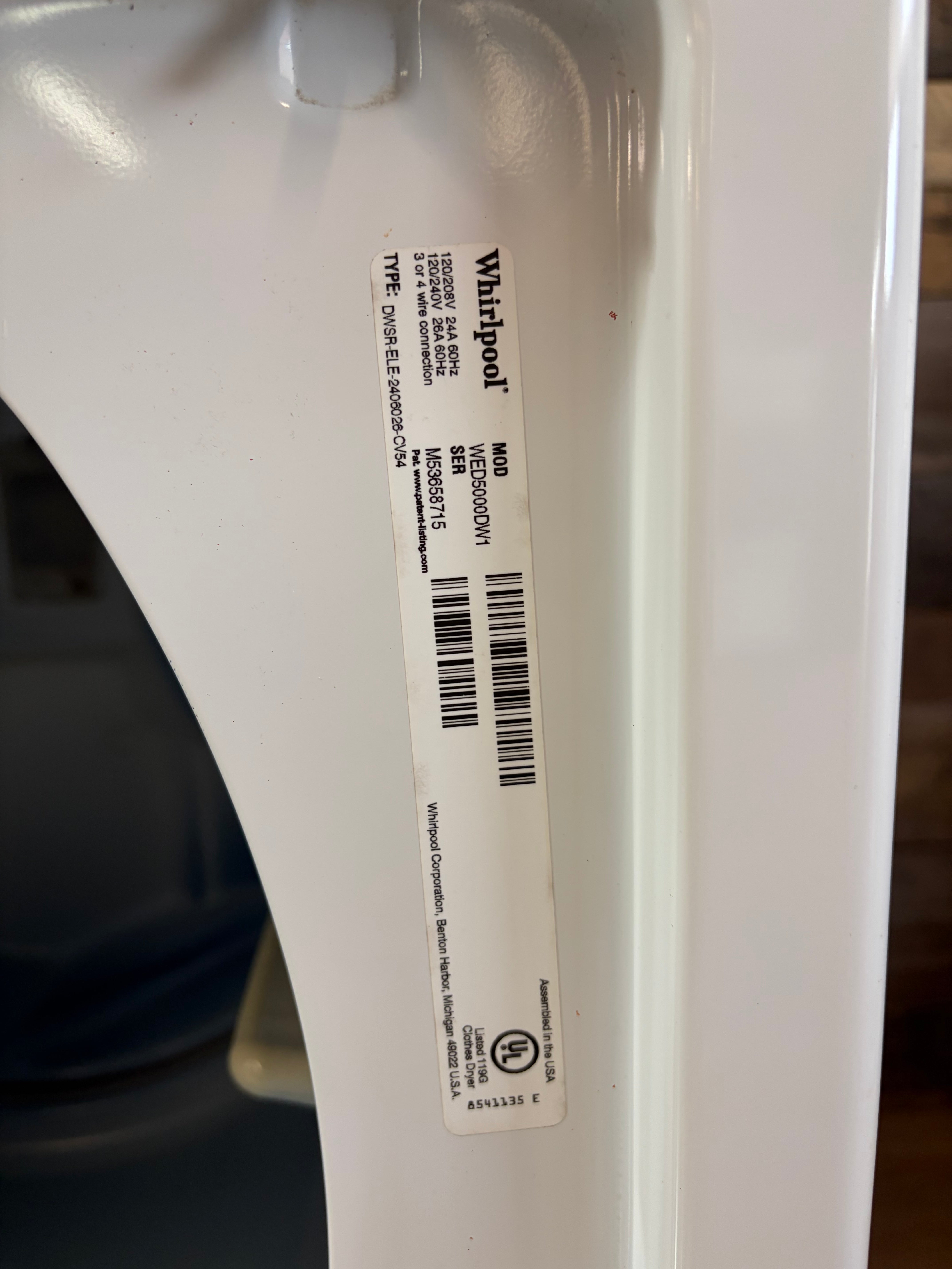 Whirlpool Grey Face Top Load Set