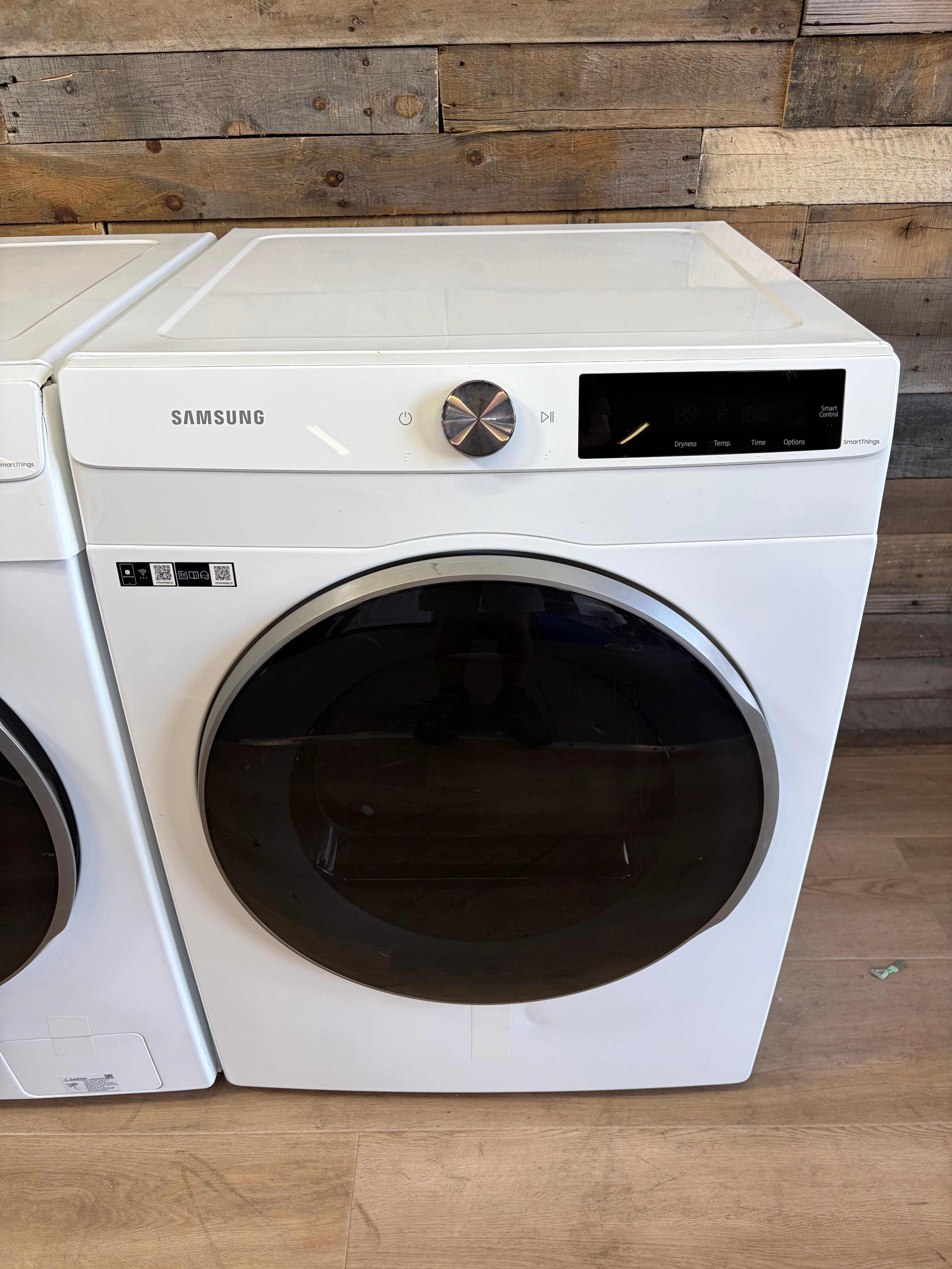 2.5 cu. ft. Compact Front Load Washer and Dryer with AI Smart Dial and Super Speed Wash in White