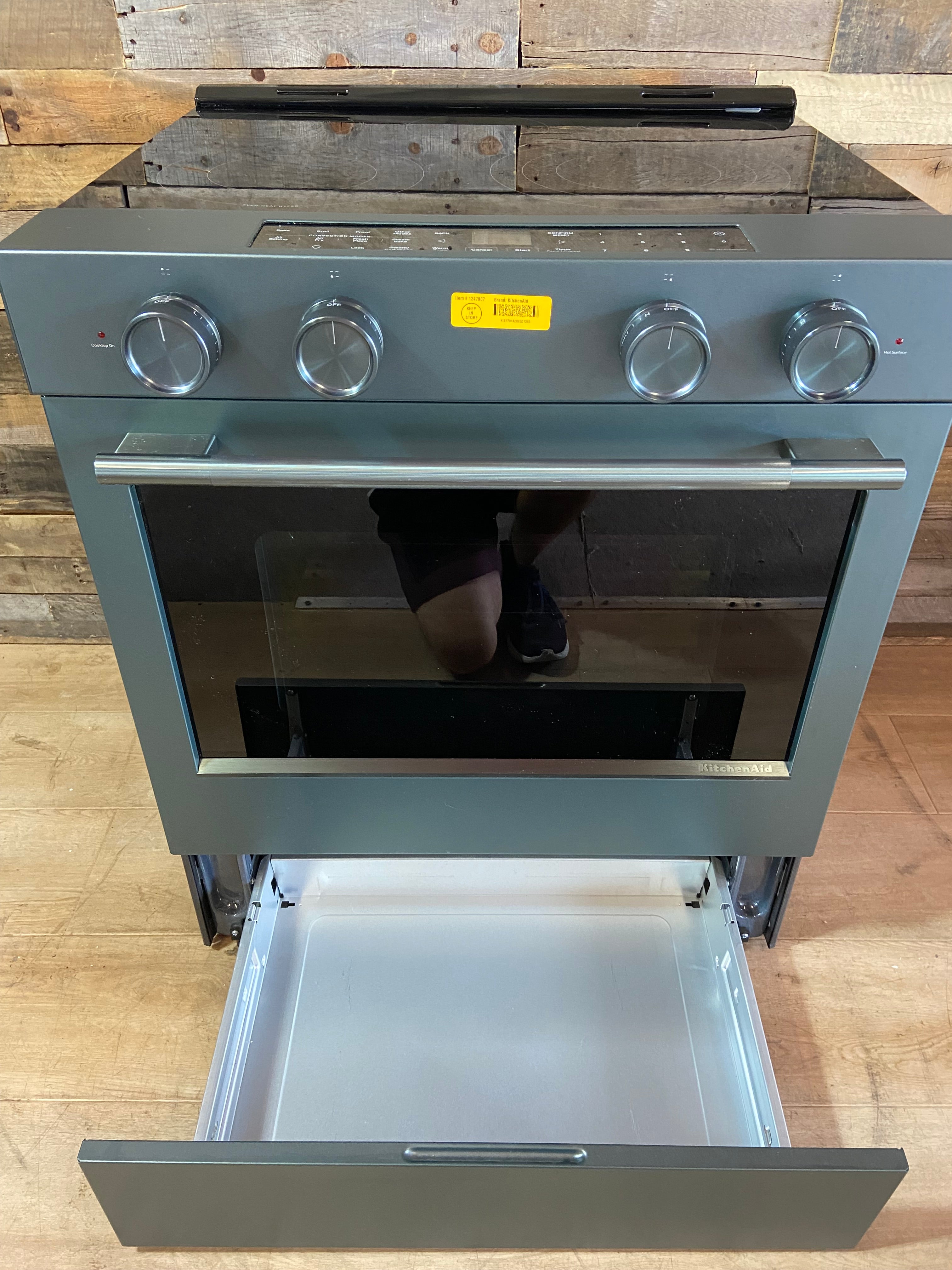 KitchenAid® 30" Juniper Smart Slide-in Electric Range with Two Even-Heat™ Hyper Elements and Convection Cooking Modes