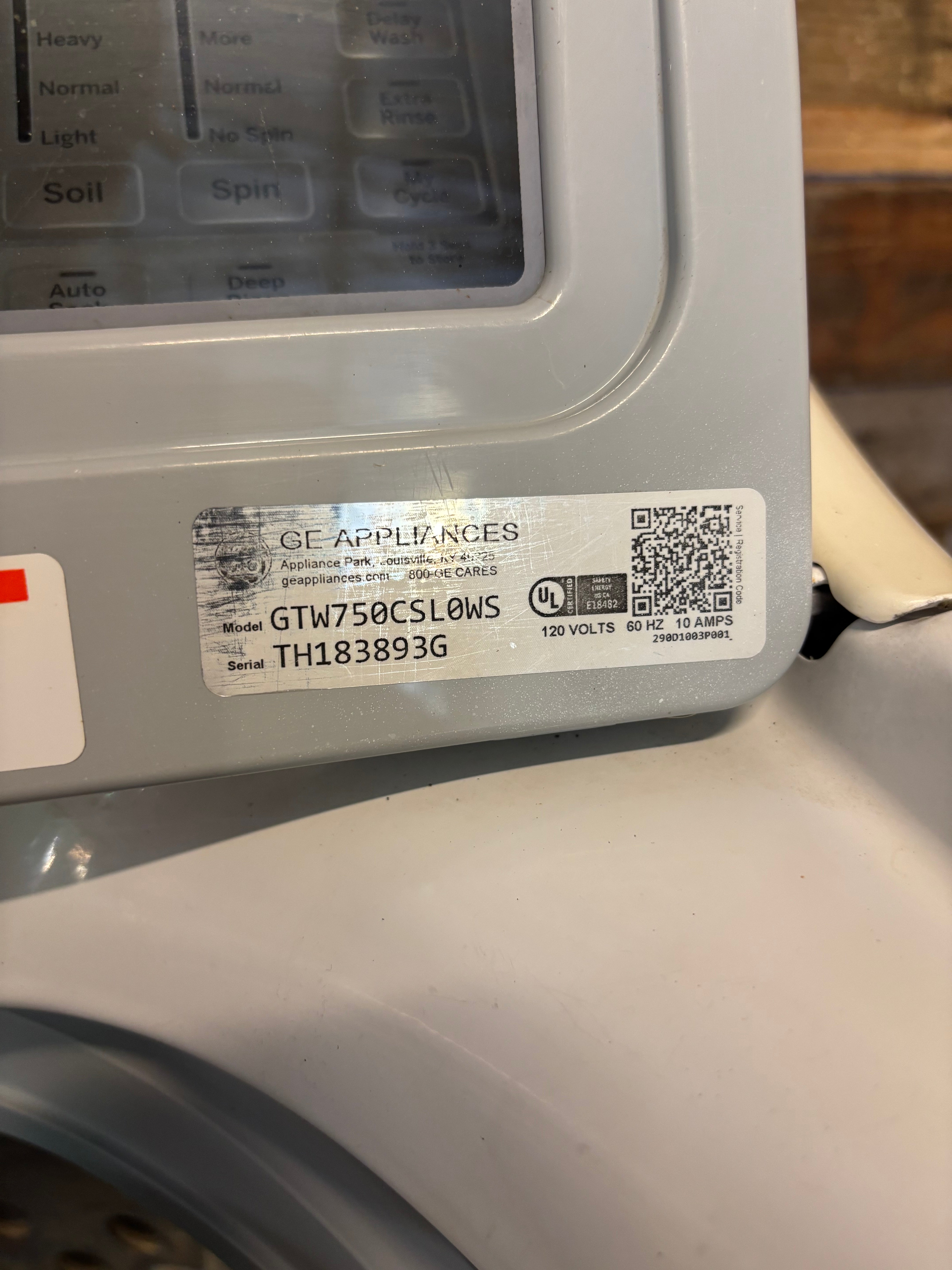GE WiFi Connect Top Load Washer