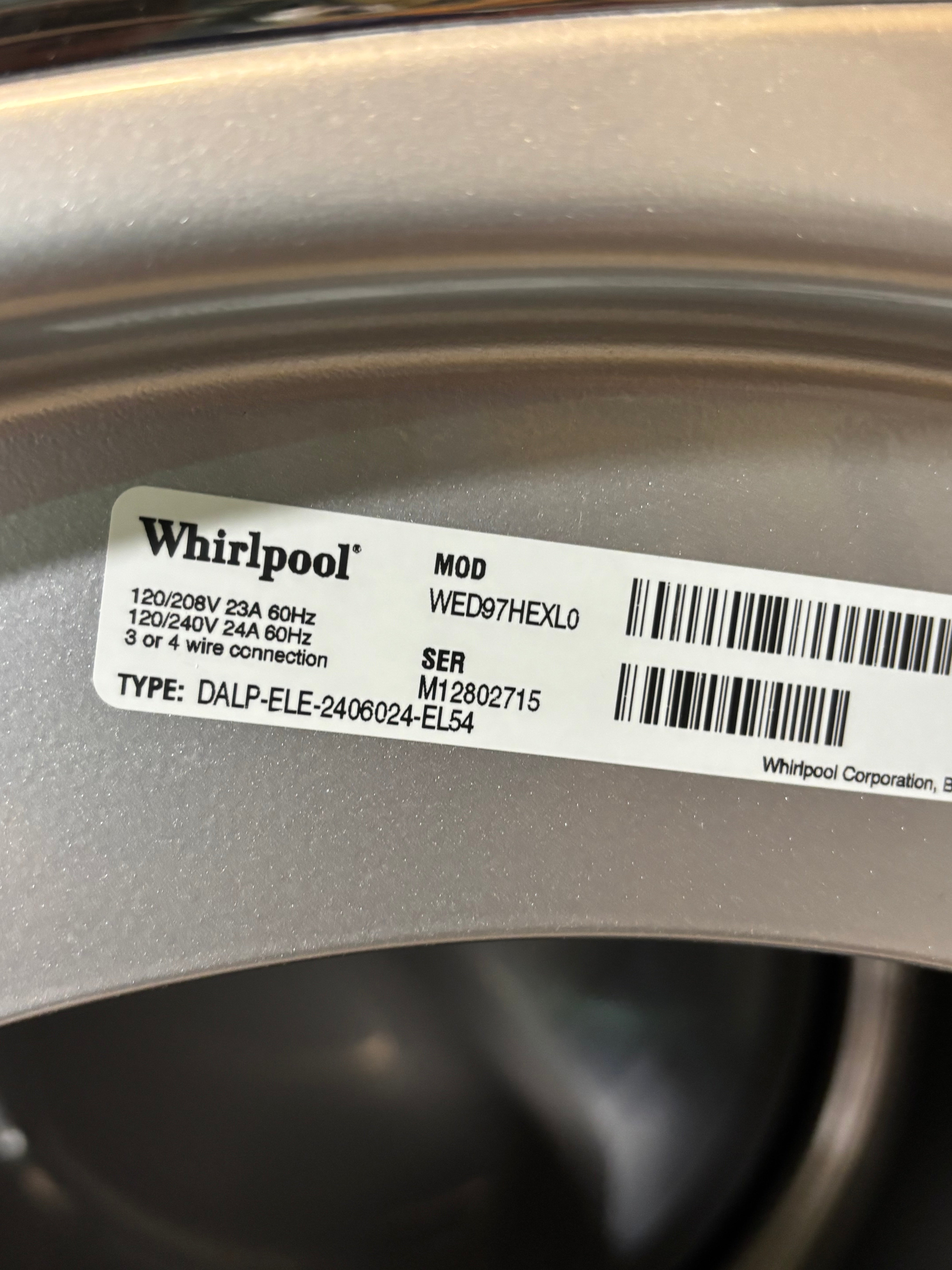 Grey Whirlpool Duet Dryer