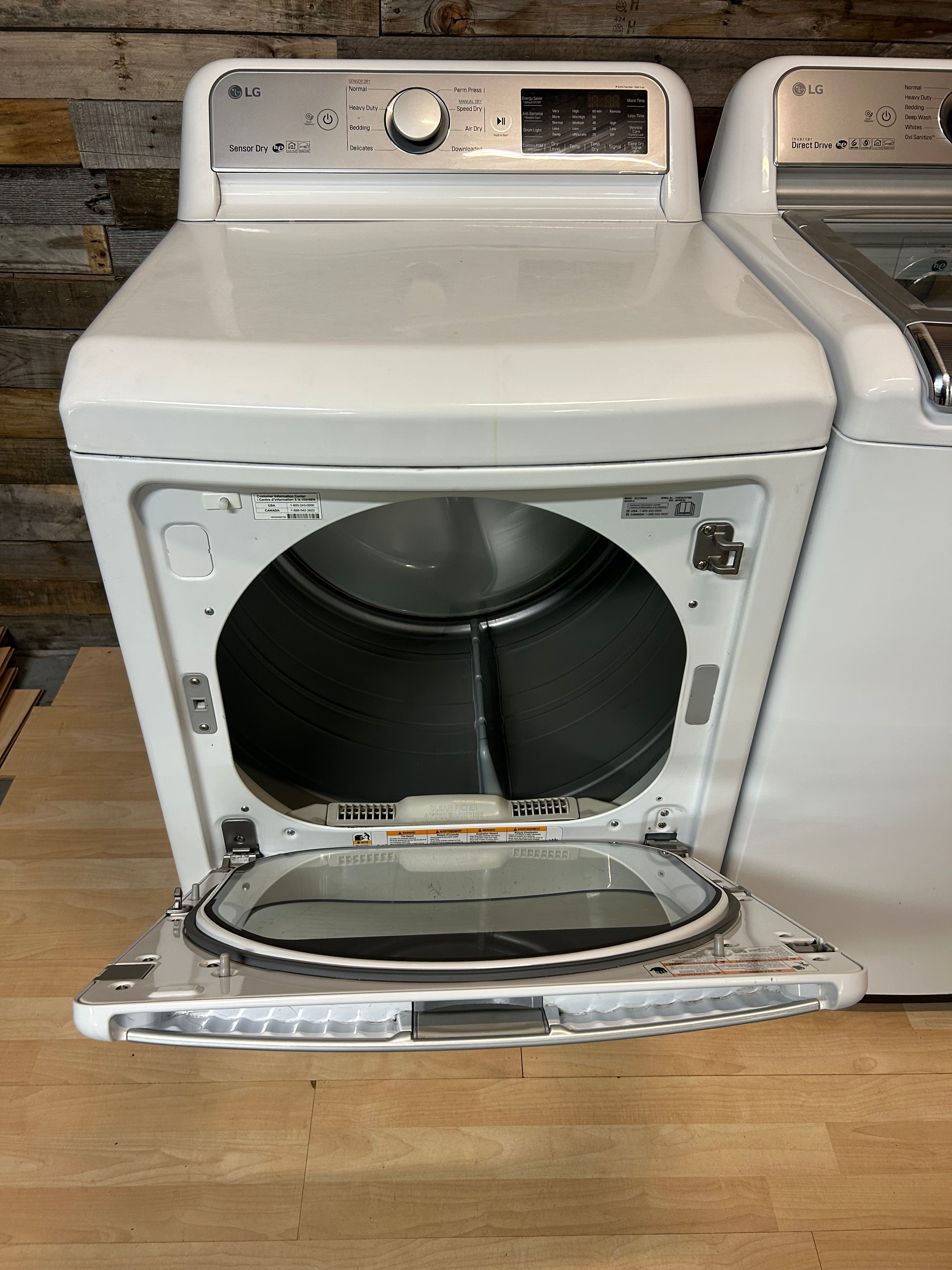 LG Glass Door Direct Drive Top Load Set