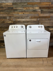 Whirlpool White Large Capacity Top Load Set