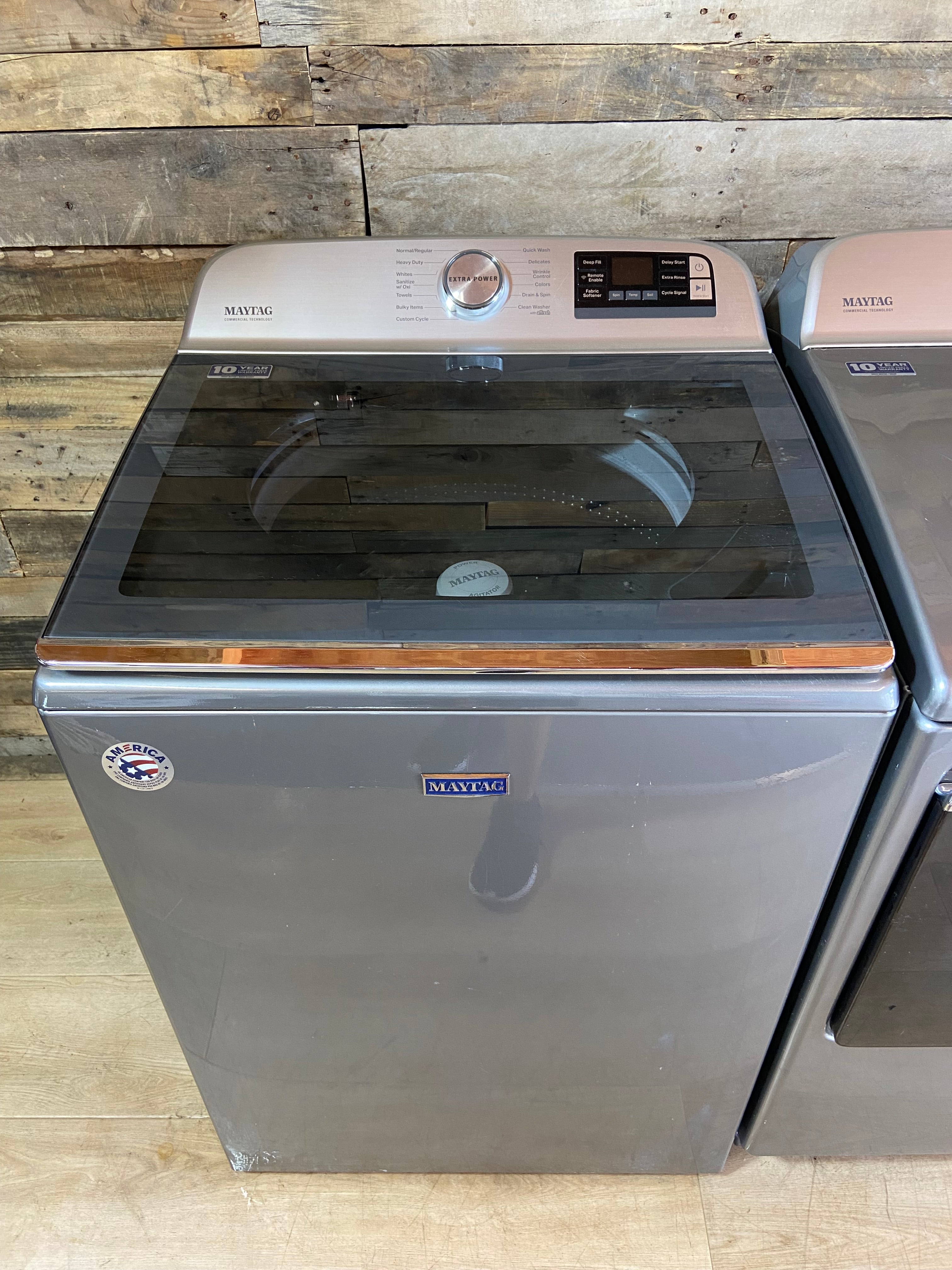 Maytag Stainless Top Load Extra Power Washer & Dryer Set