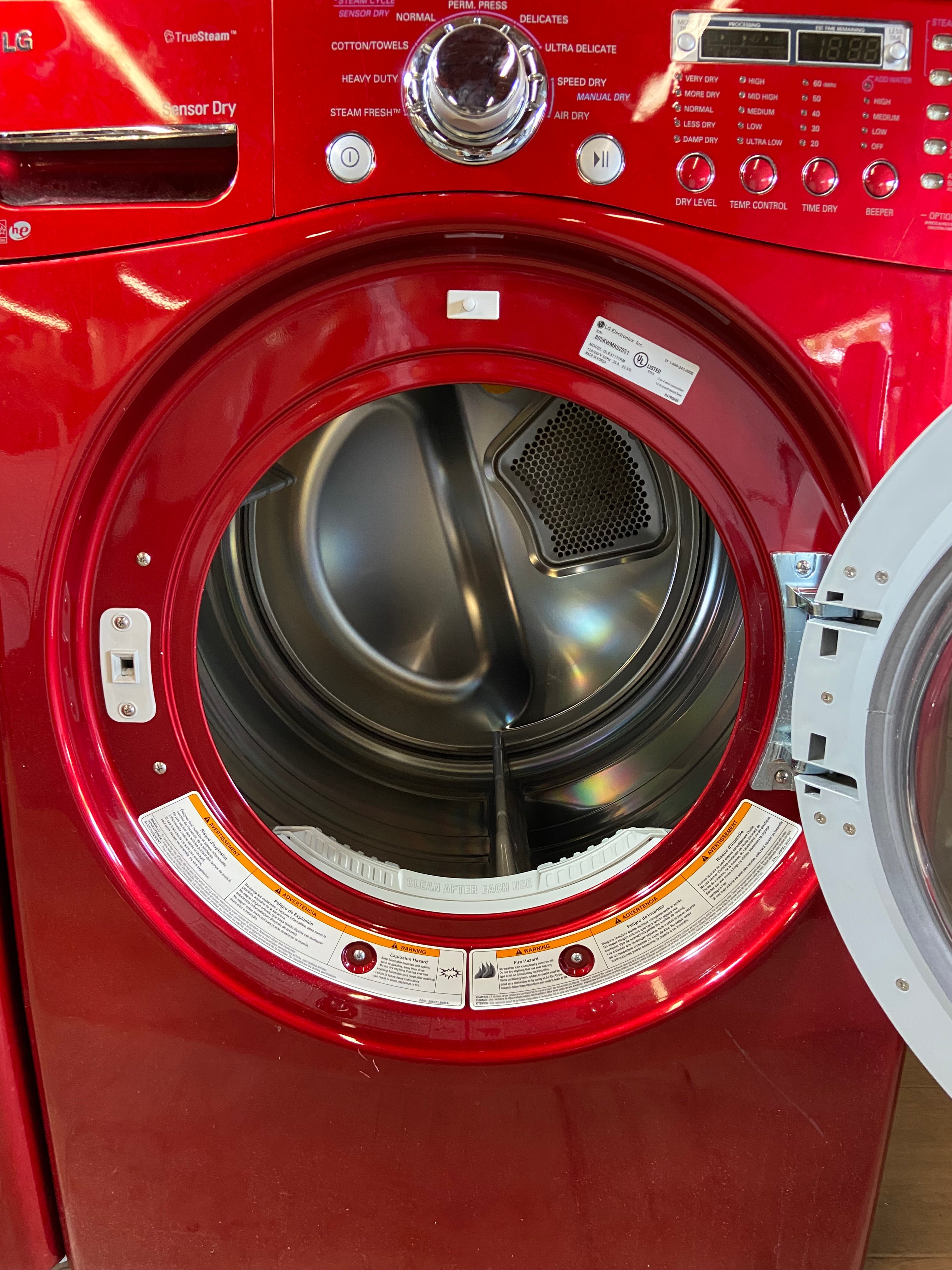 LG Red Front Load Washer Dryer Set