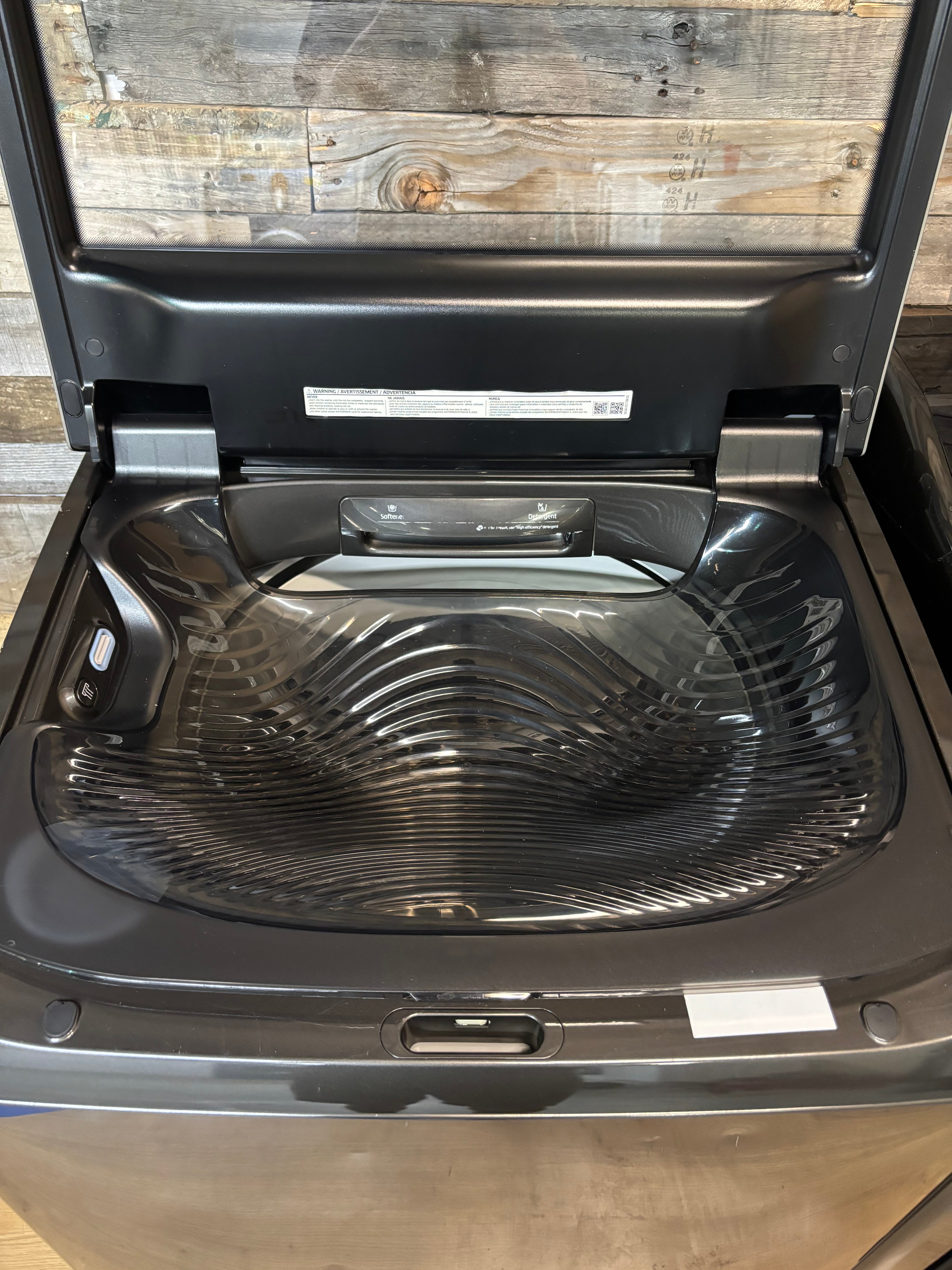Black Stainless Samsung ActiveWash Top Load Set