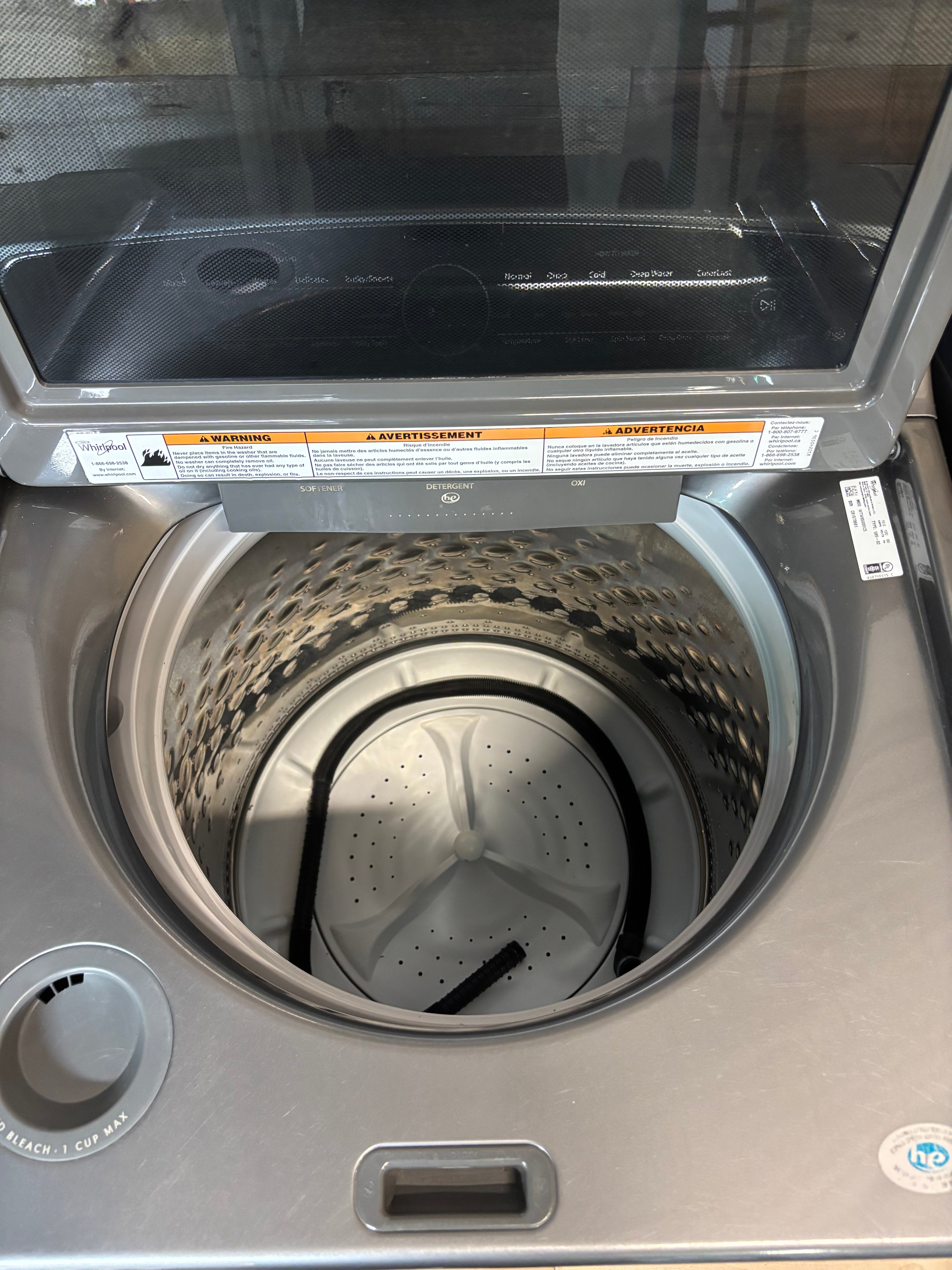 Grey Whirlpool Cabrio Top Load Set