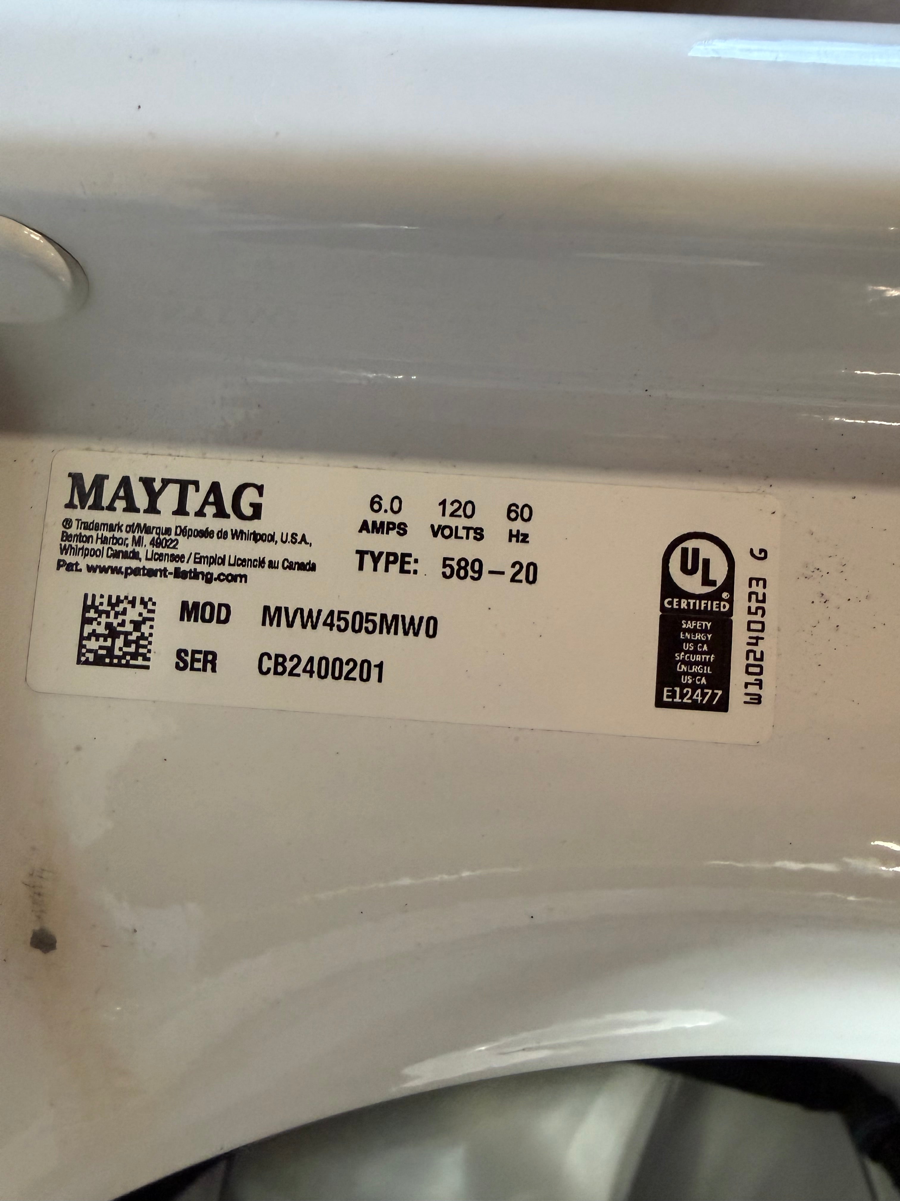 Maytag Large Capacity Top Load Washer With Agitator