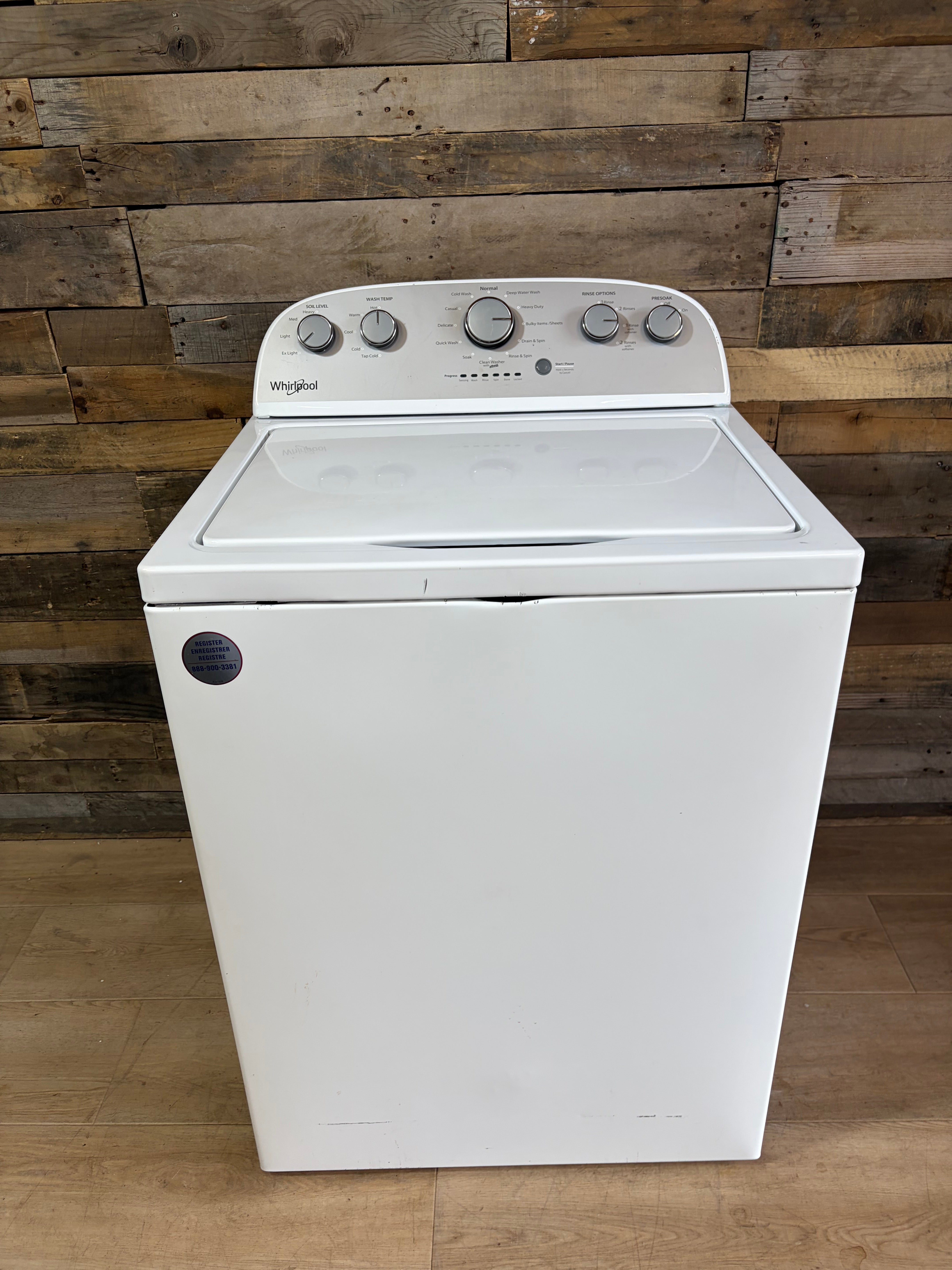 Whirlpool Grey Face Top Load Washer