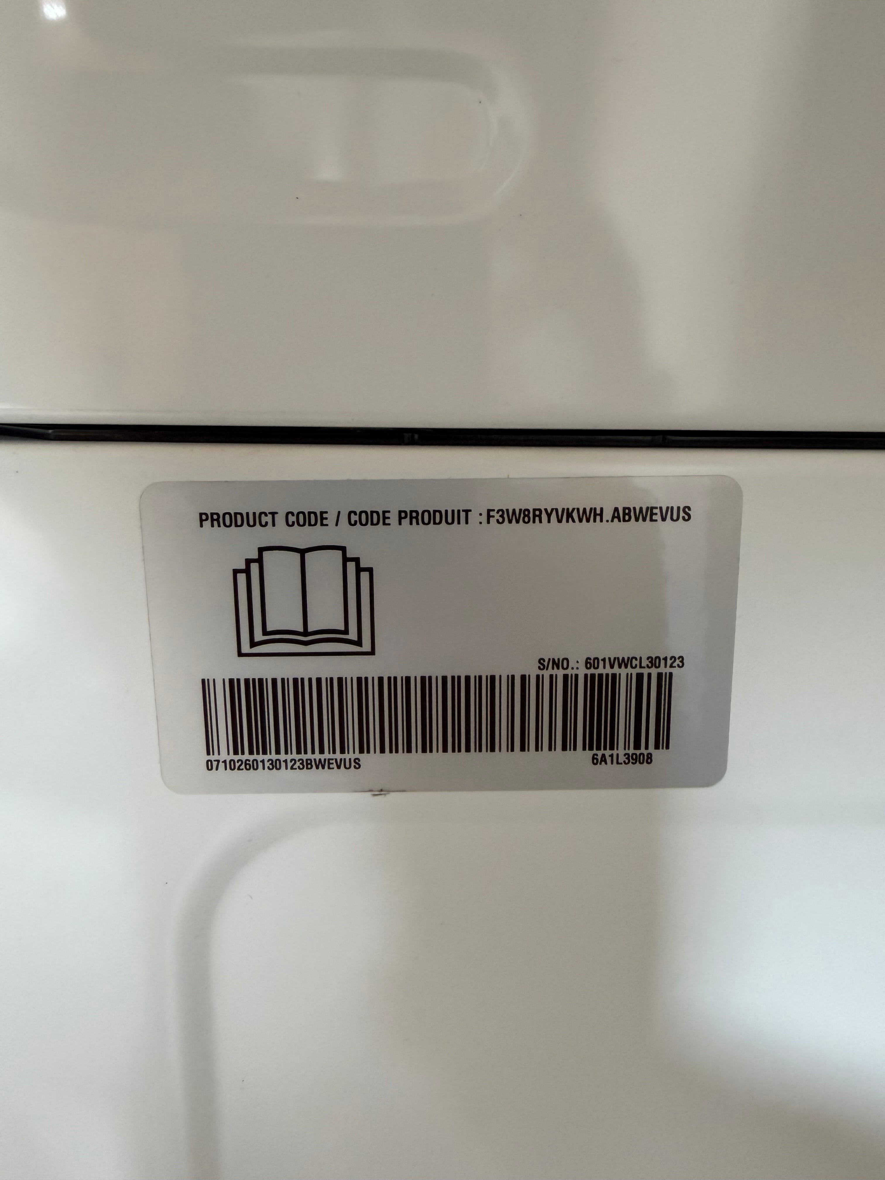 2.4 cu. ft. Washer, 4.2 cu. ft. Dual Inverter Heat Pump Ventless Electric Dryer, Washtower, Center Control AIDD in White