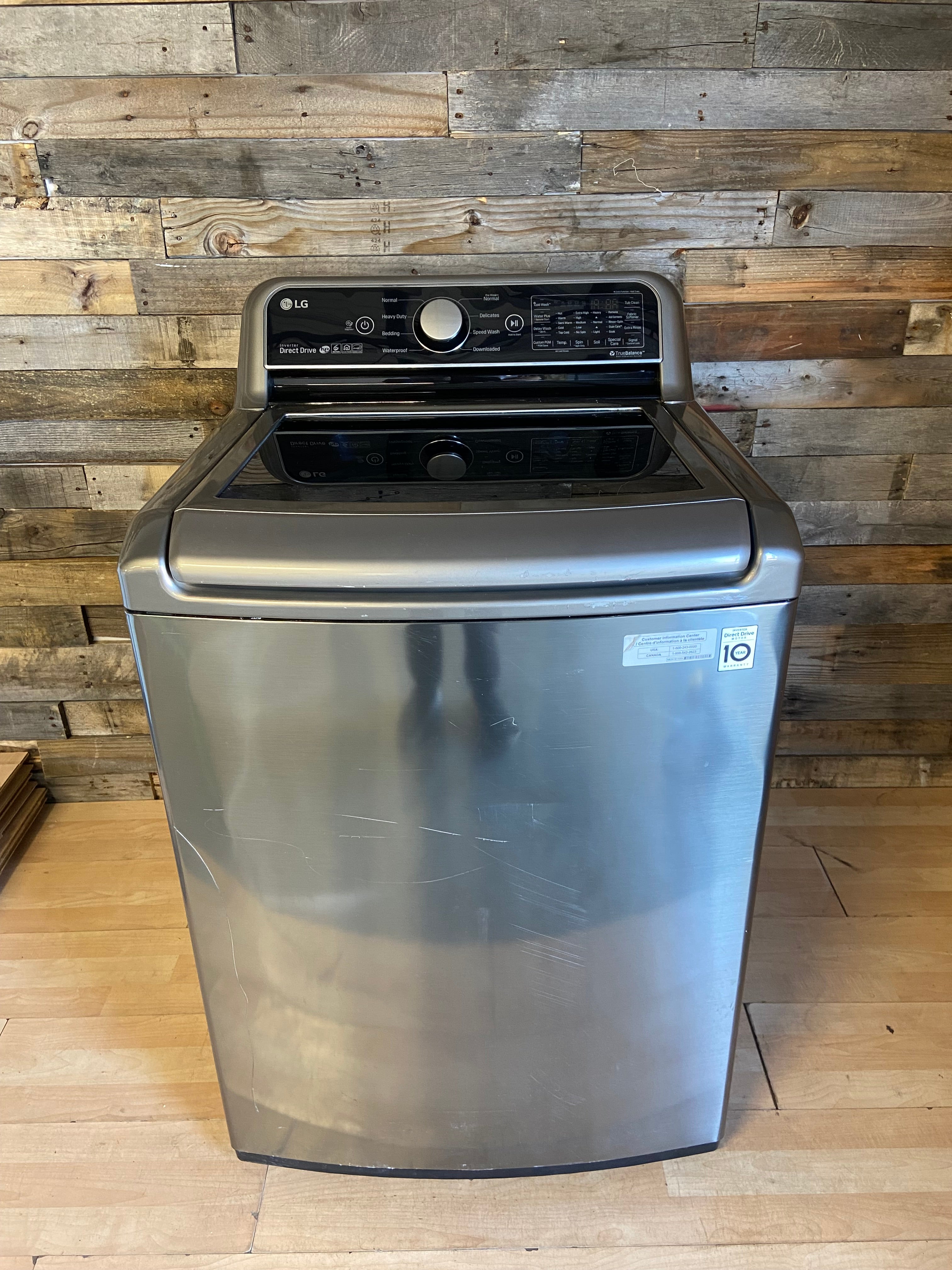 LG Silver Top Load Washer