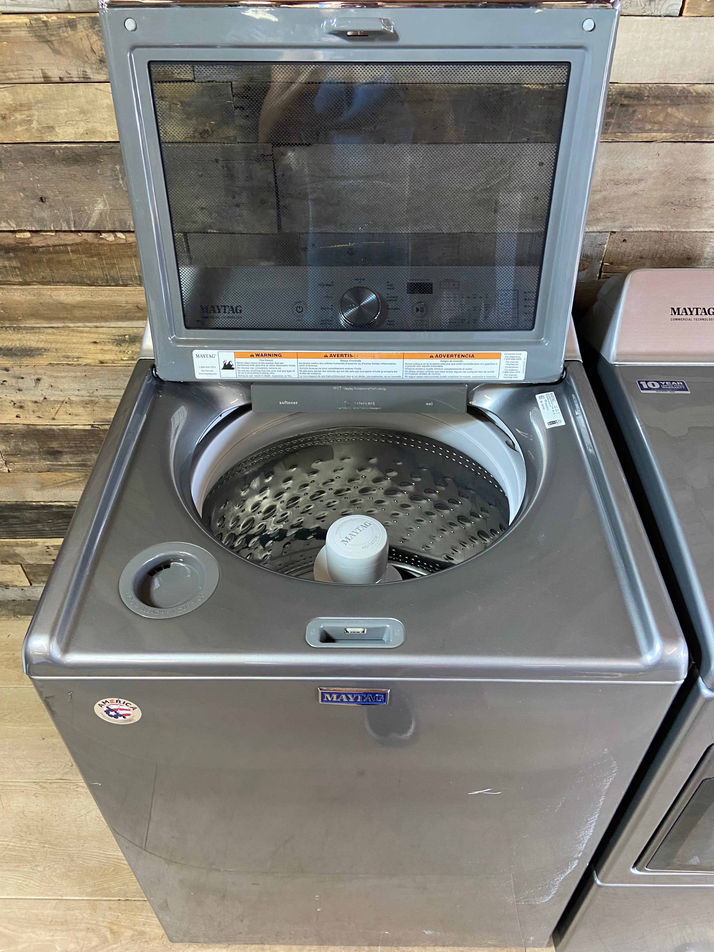 Maytag Grey Large Capacity Washer & Dryer Set