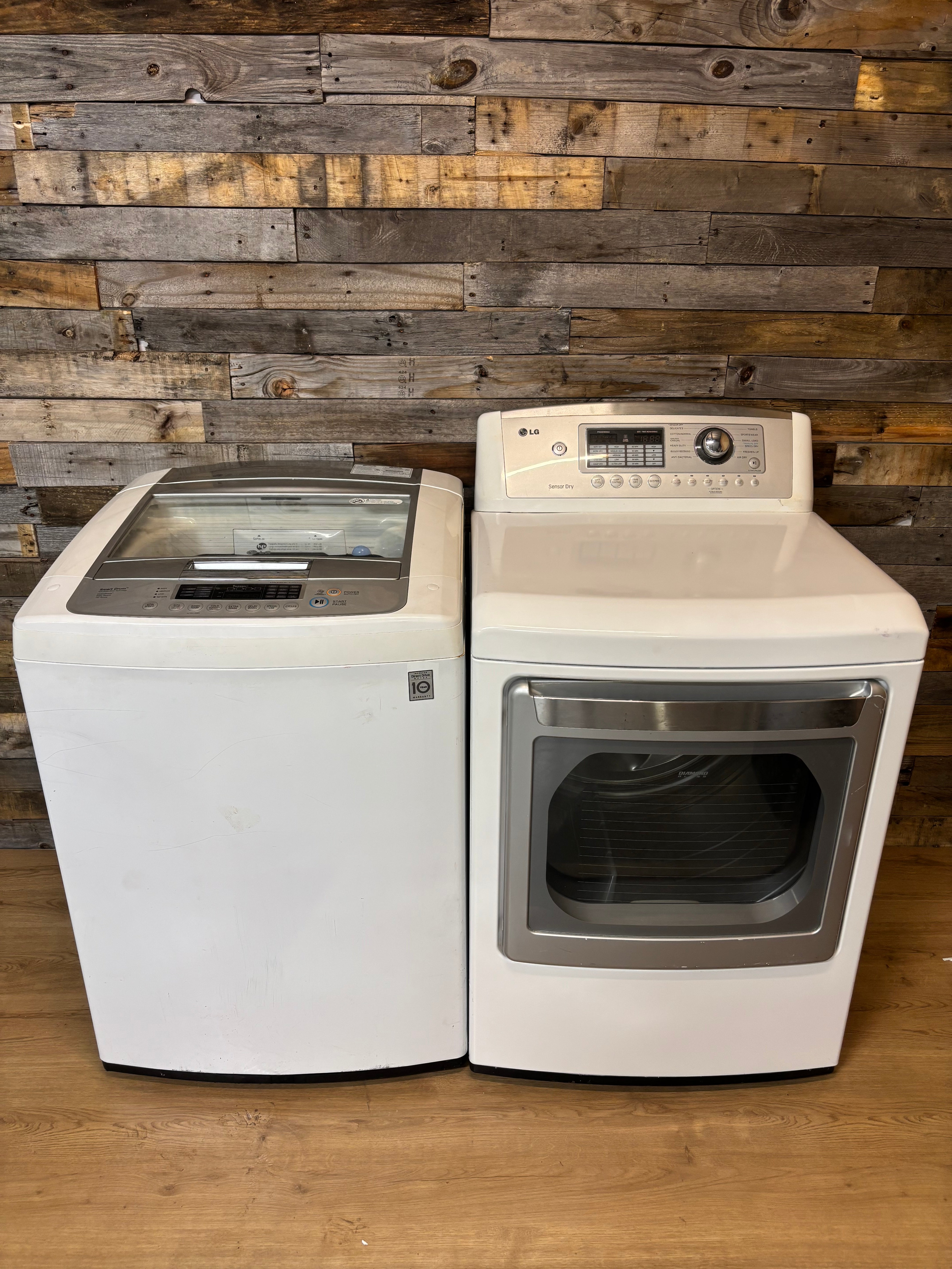 LG Smart Drum Top Load Washer Set