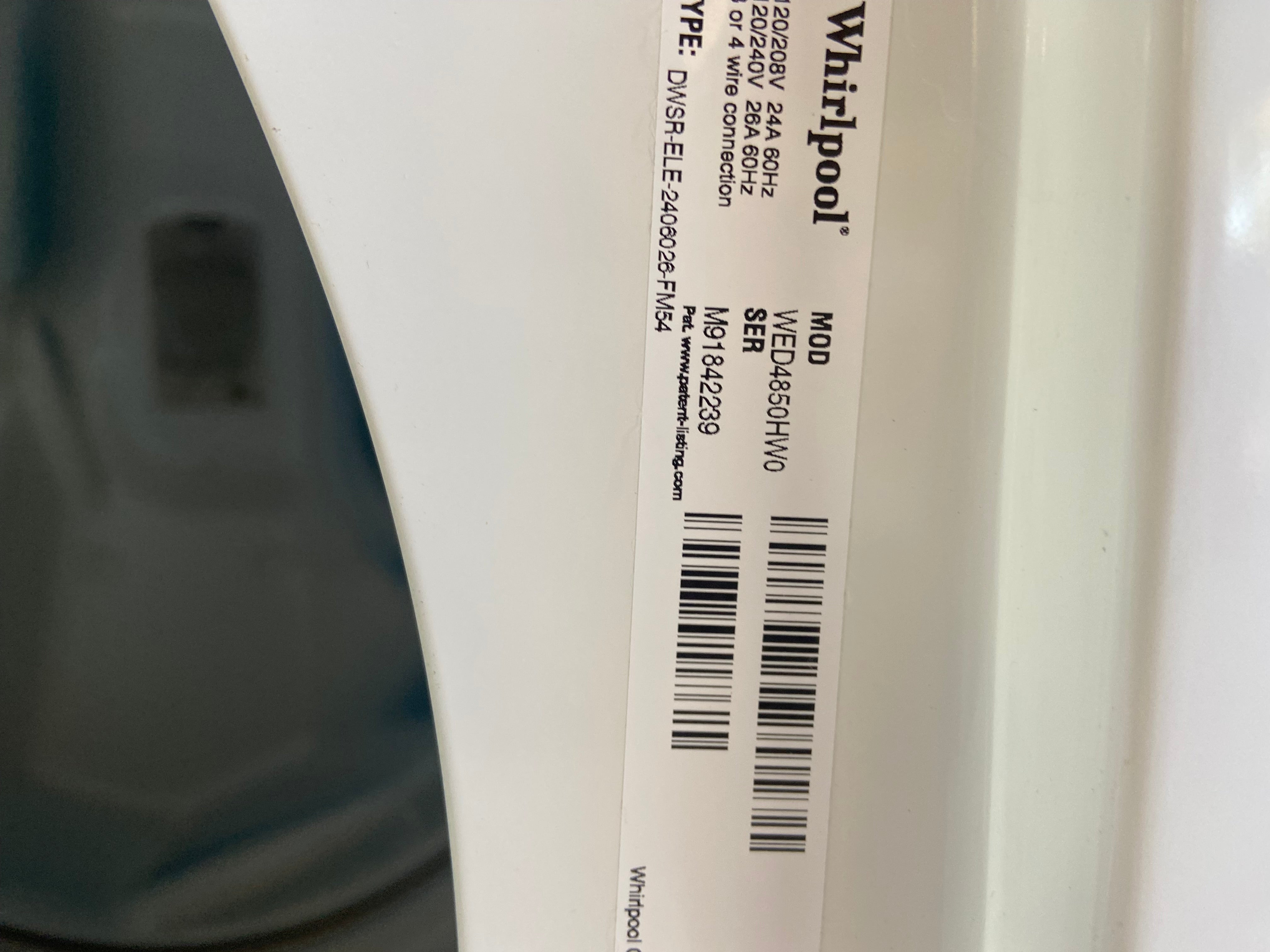 Whirlpool Large Capacity Top Load Set
