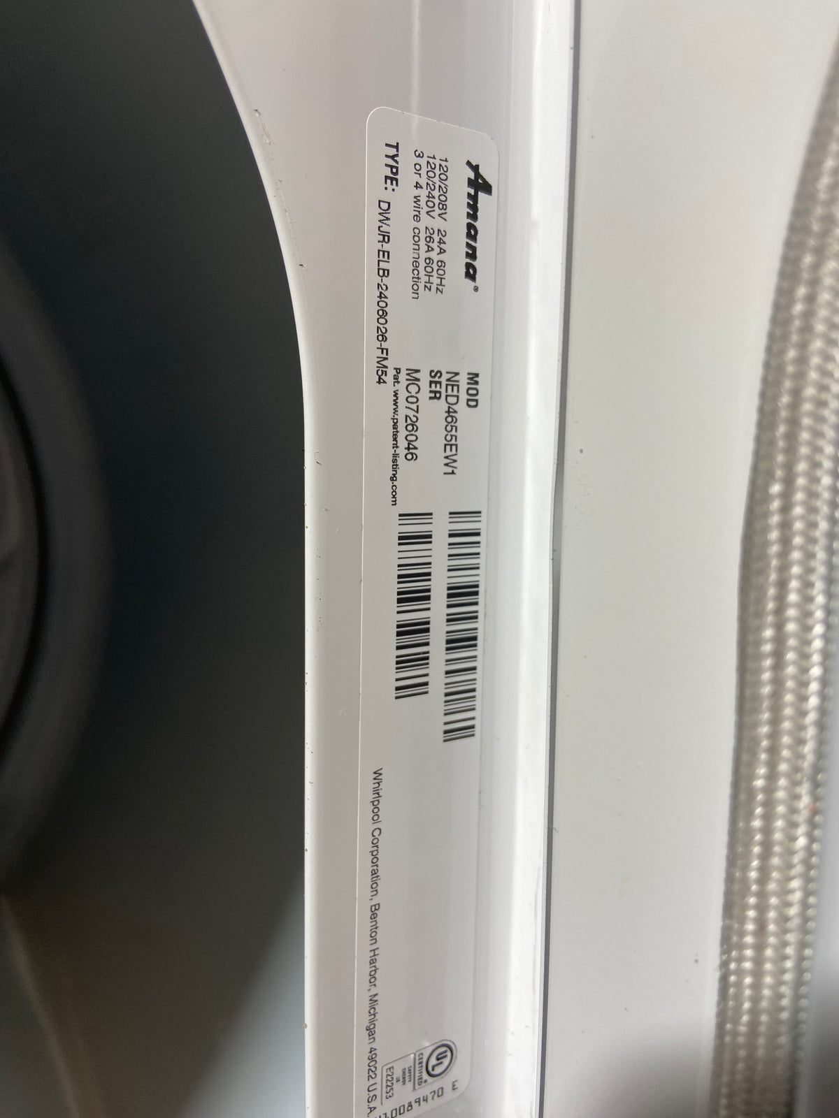 Amana Large Capacity Washer & Dryer Set