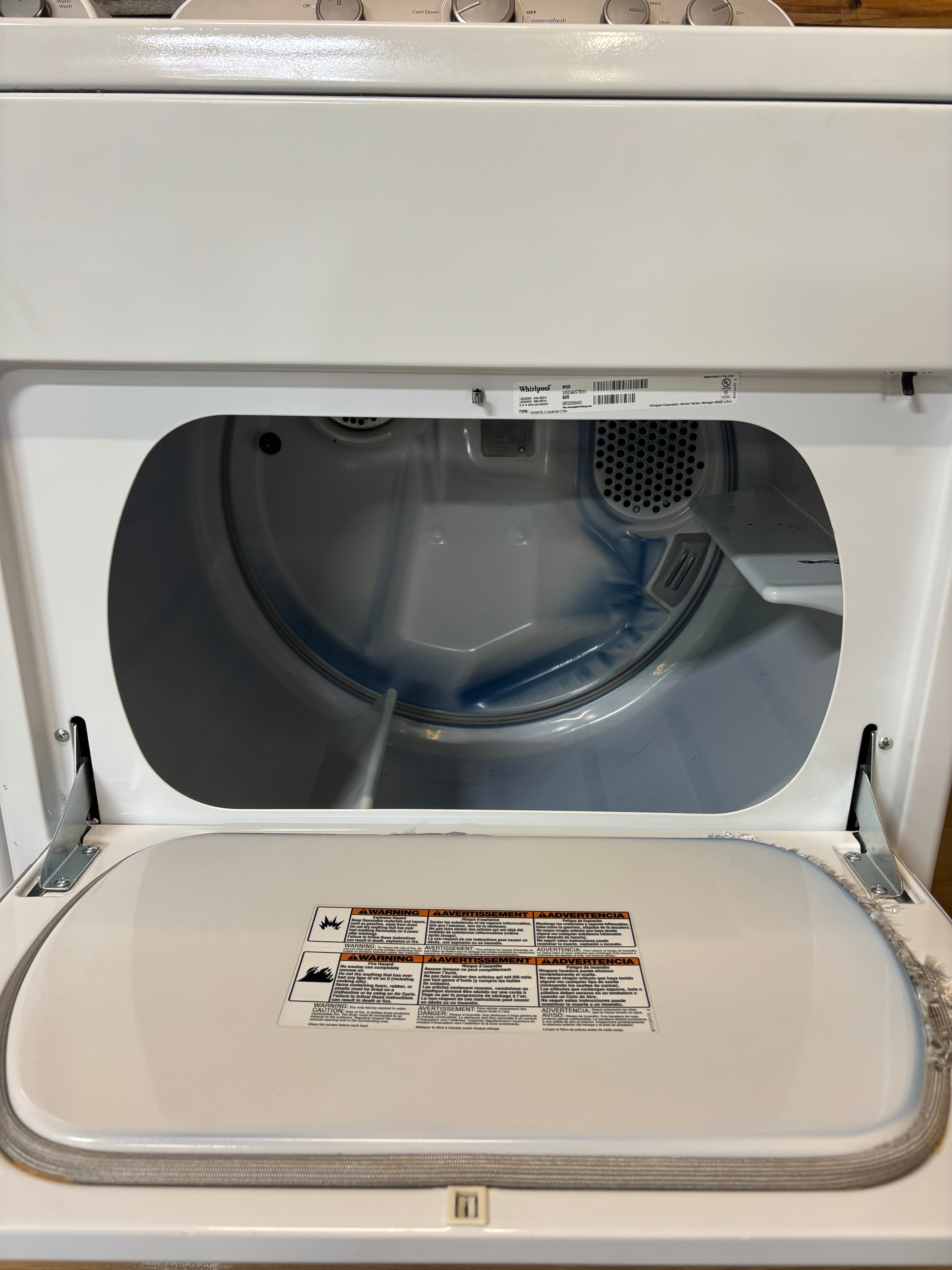 Whirlpool Grey Face Top Load Set With Steam Dryer