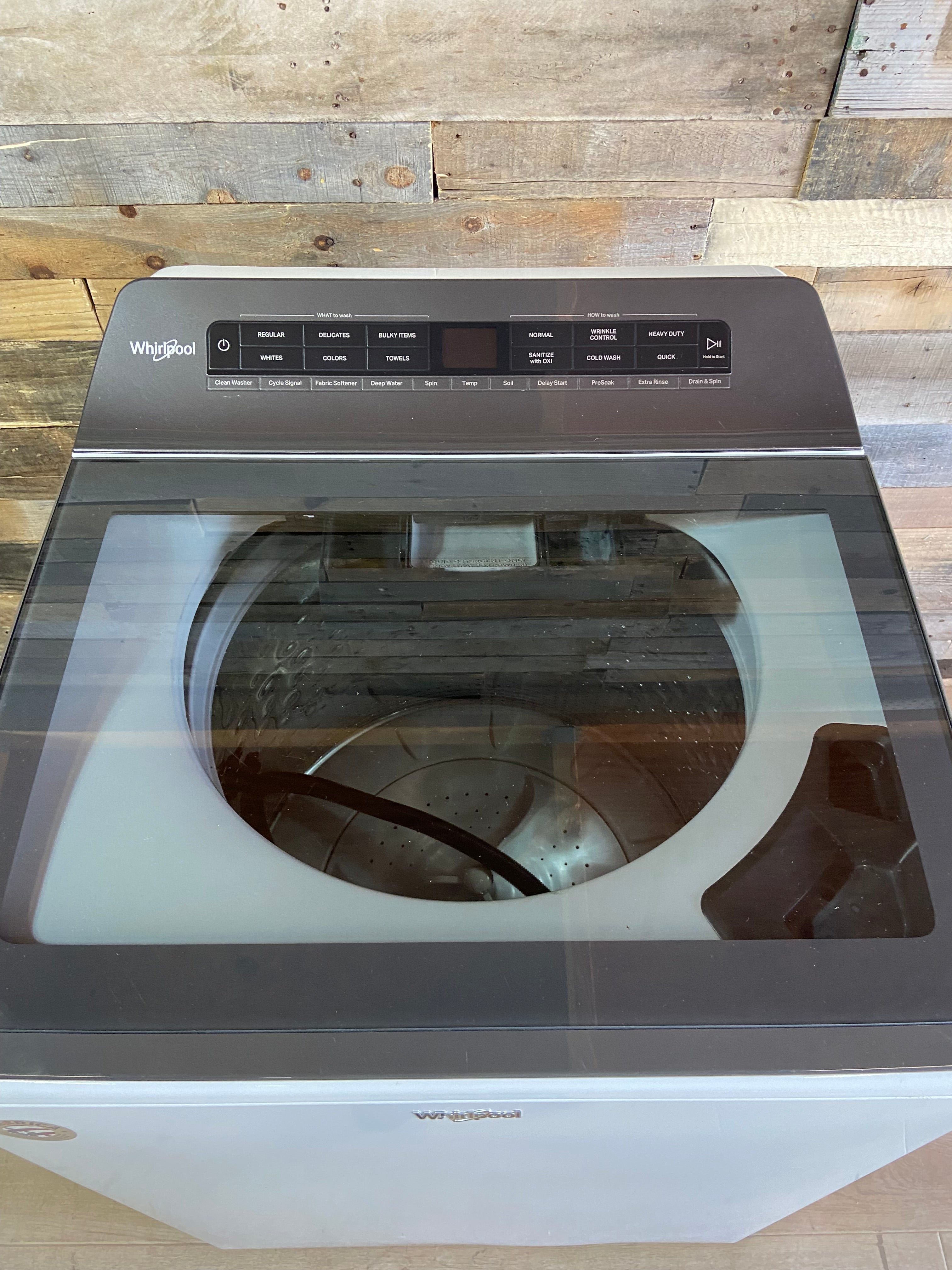 Whirlpool Glass Lid Top Load Washer