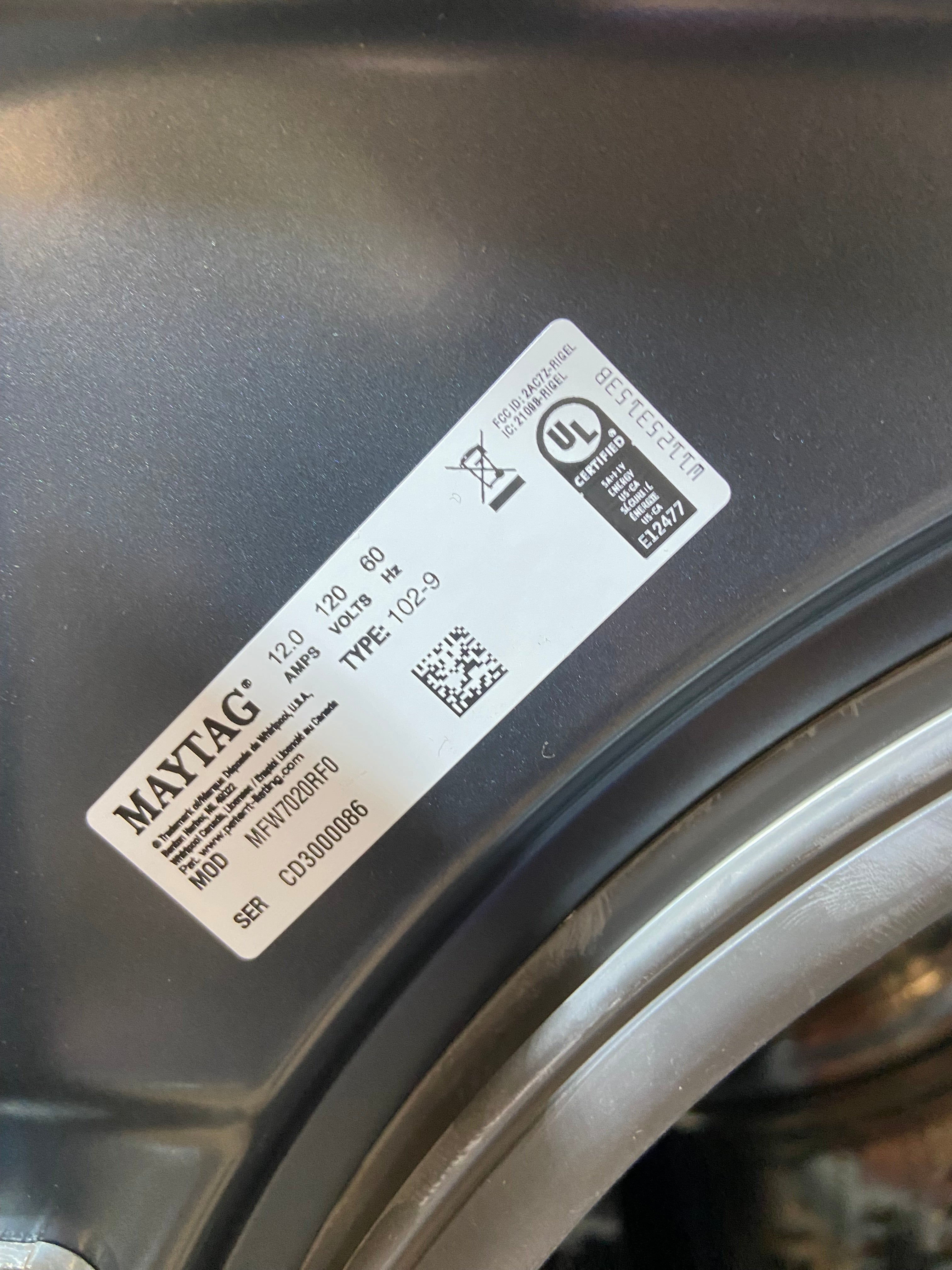 Maytag Smart Pet Pro Front Load Washer - 5.0 CU. FT With Pedestal