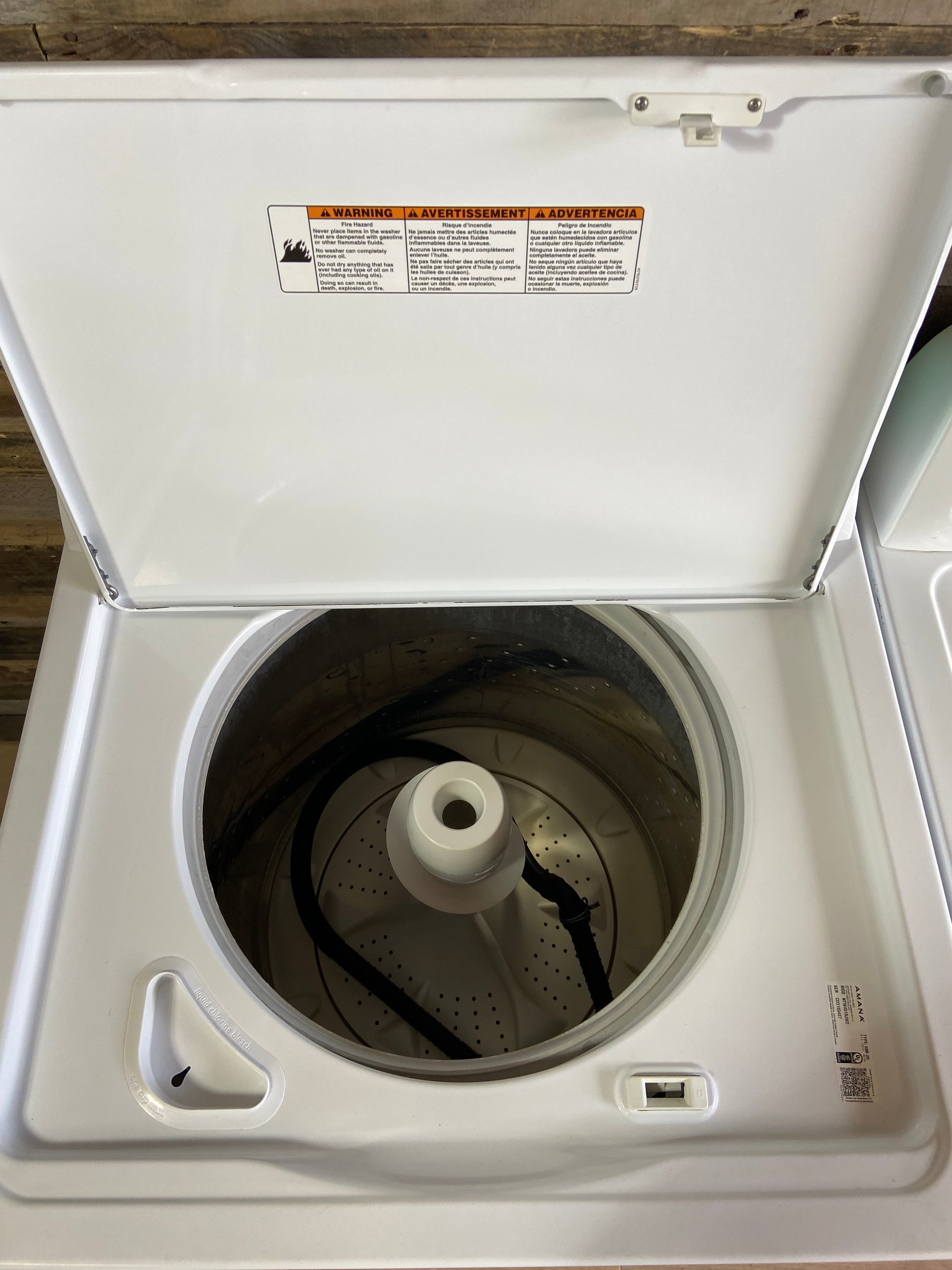 Amana Top Load Large Capacity Washer & Dryer Set
