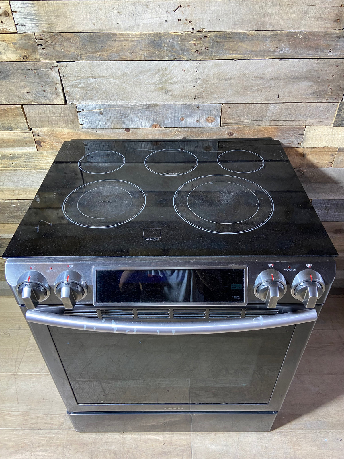 Samsung Black Stainless Slide in Range