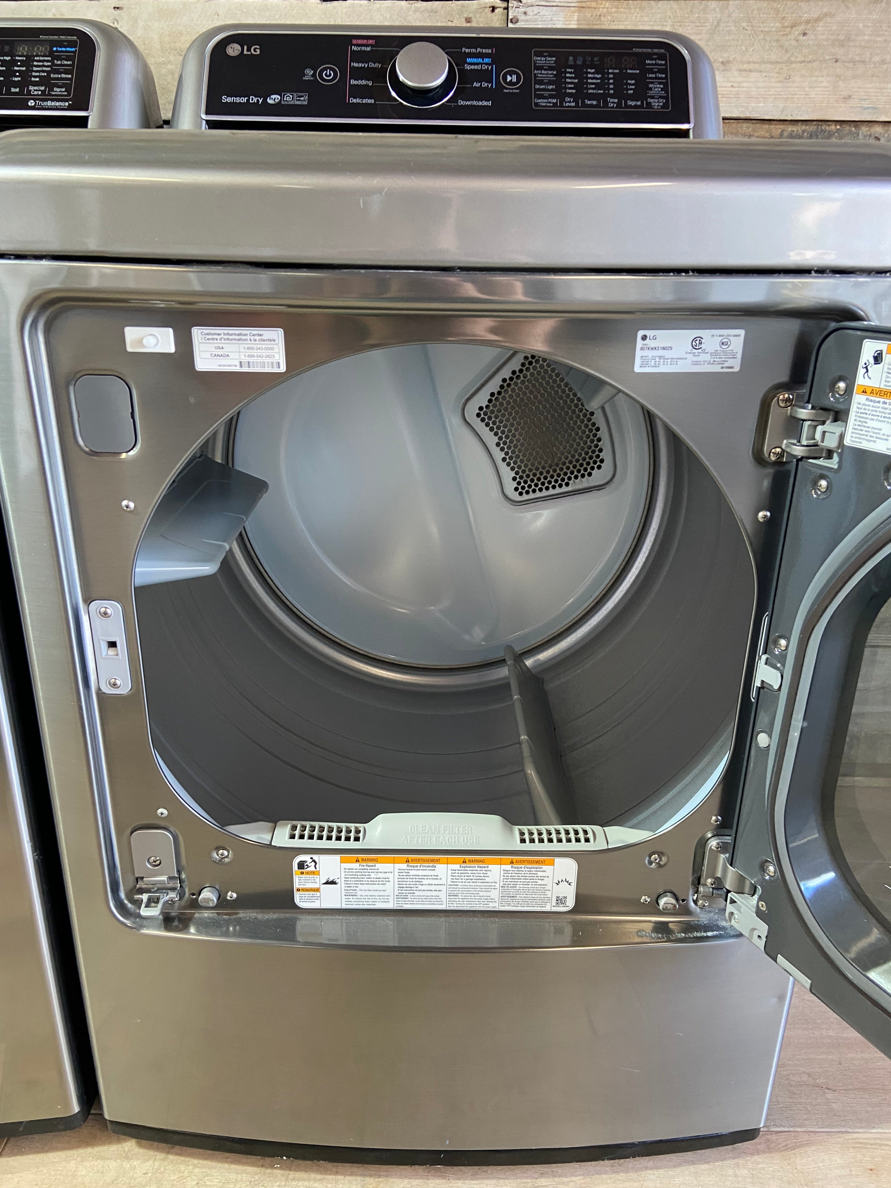 LG Grey Direct Drive Top Load Set