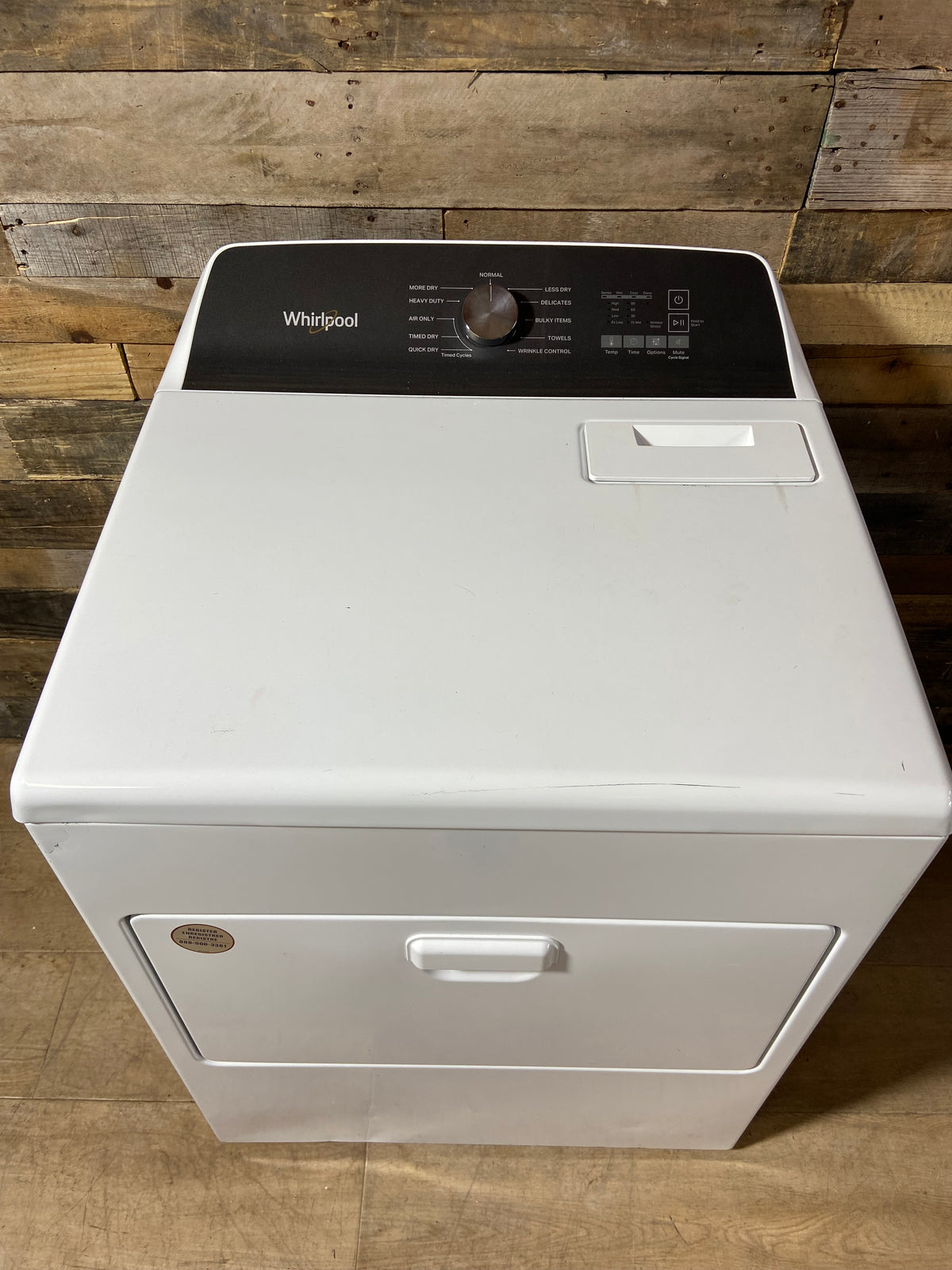 Whirlpool Black Panel Large Capacity Dryer