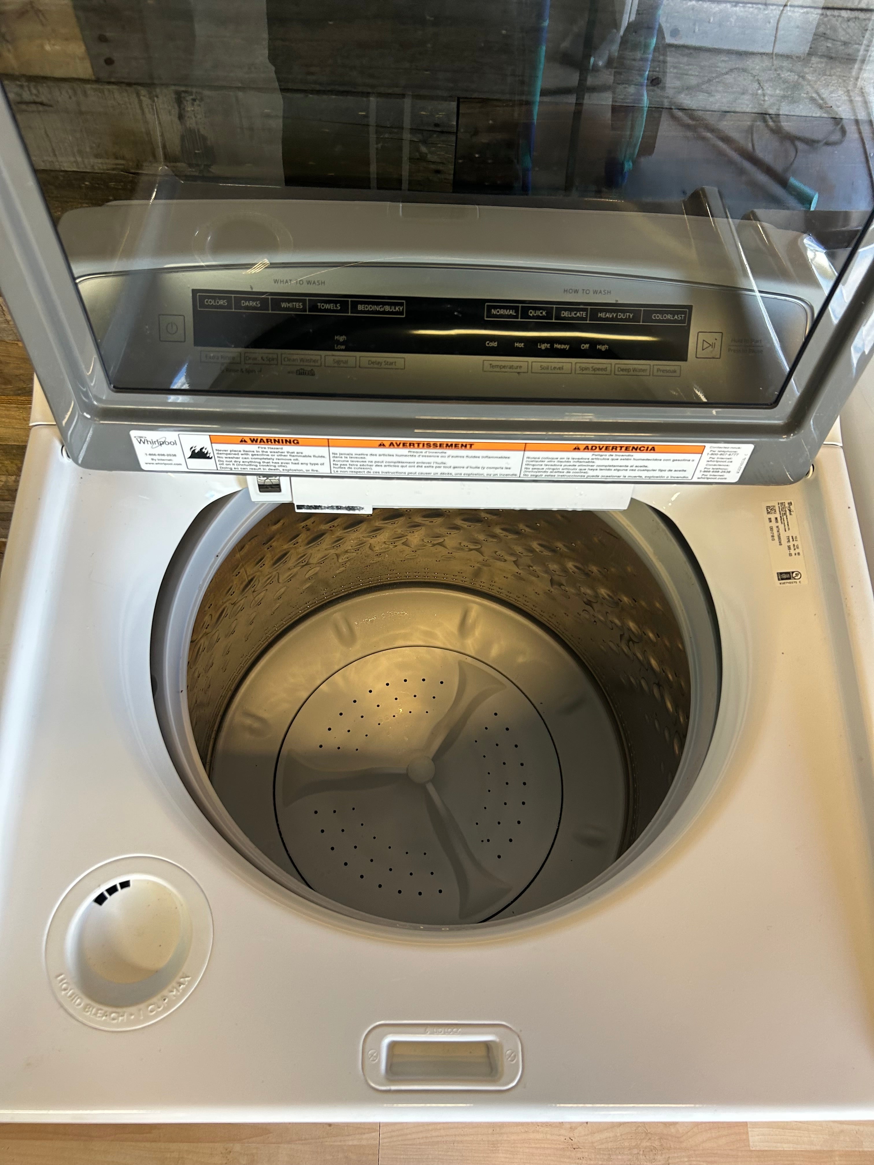 Whirlpool Silver Face Glass Top Set