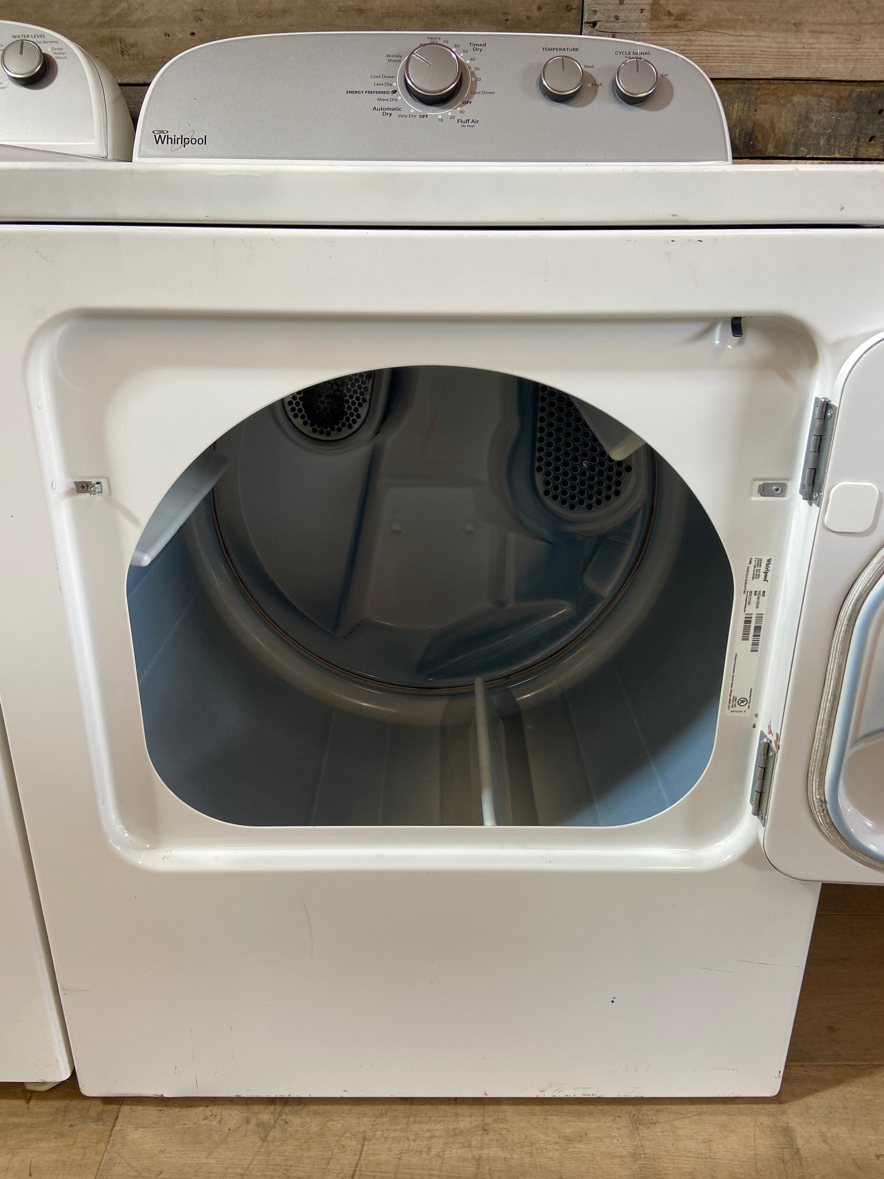 Whirlpool Large Capacity Top Load Washer & Dryer Set