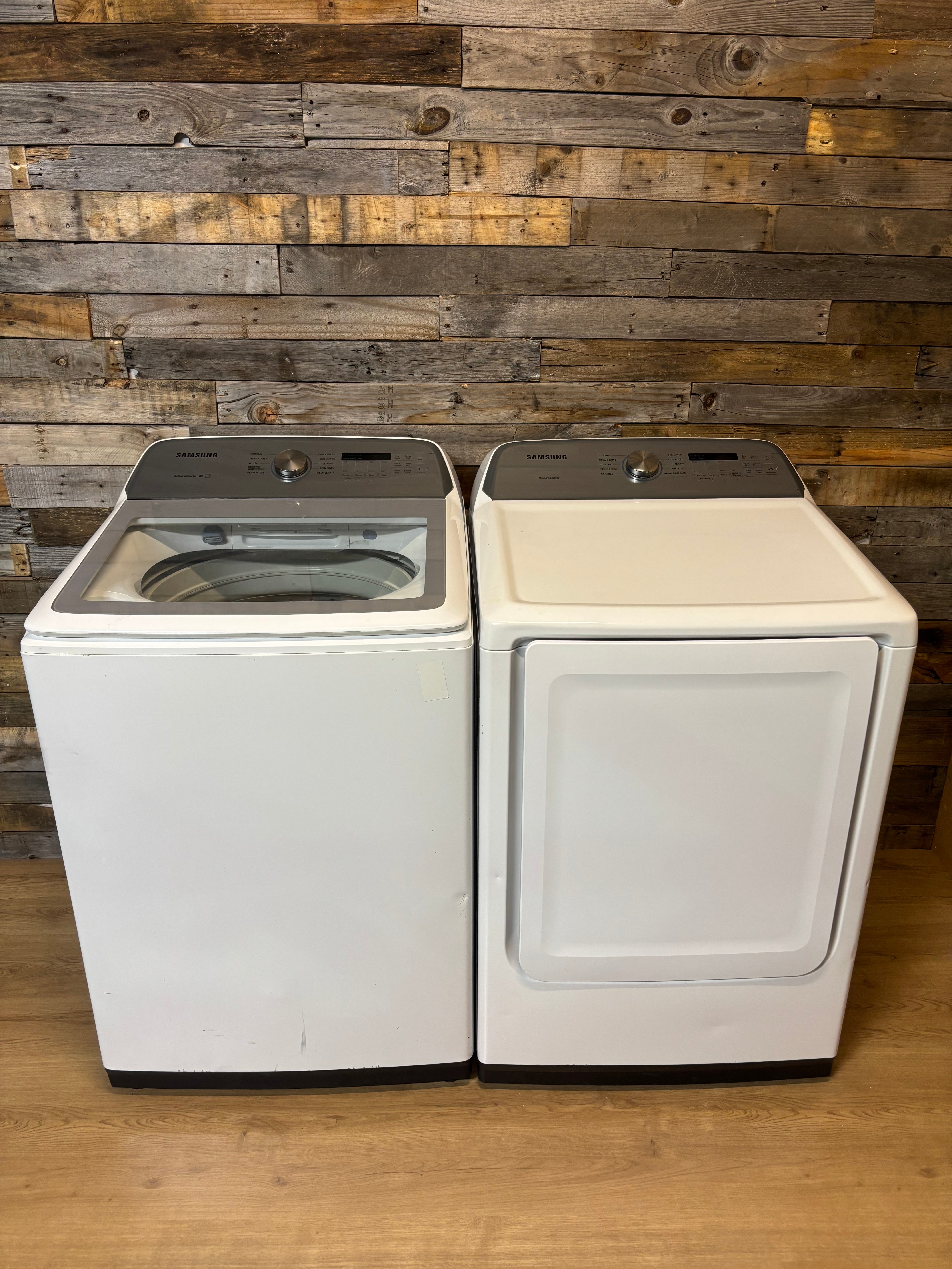 Samsung Grey Face Water Jet Top Load Set