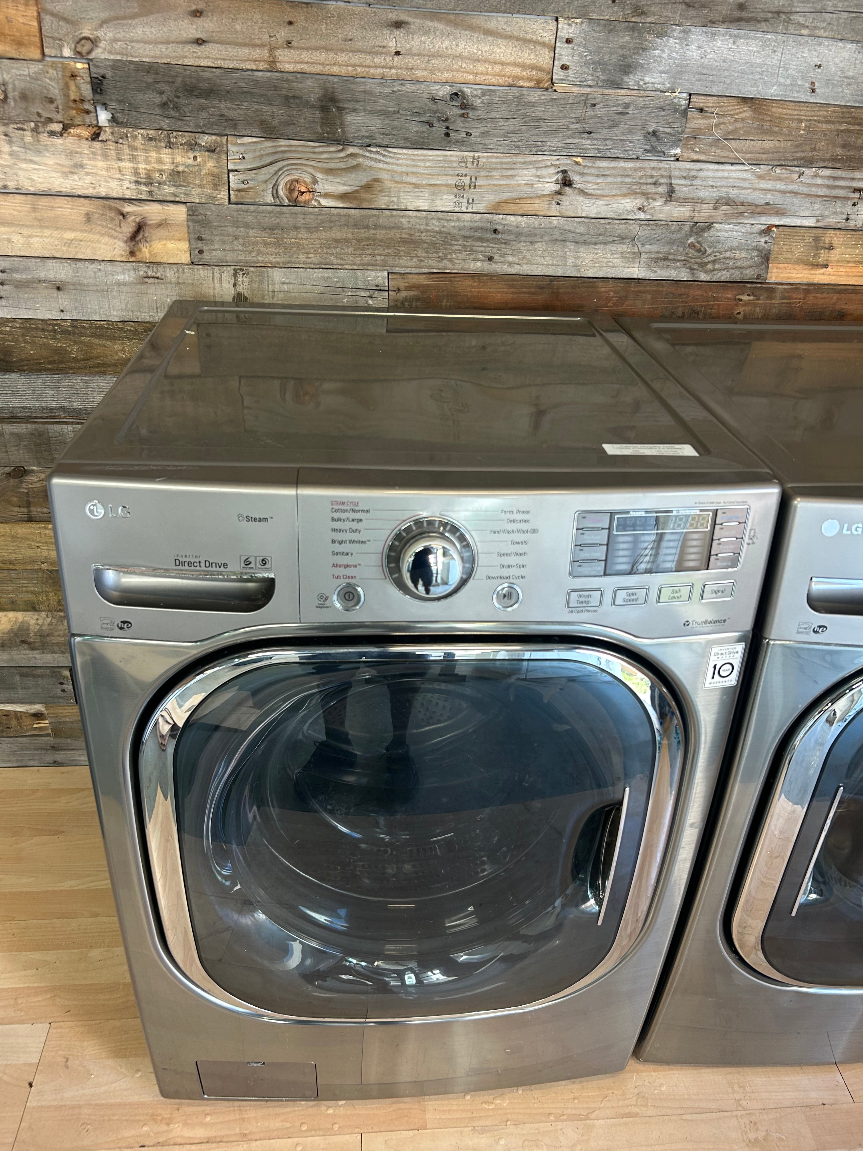 Stainless LG TrueSteam Front Load Set
