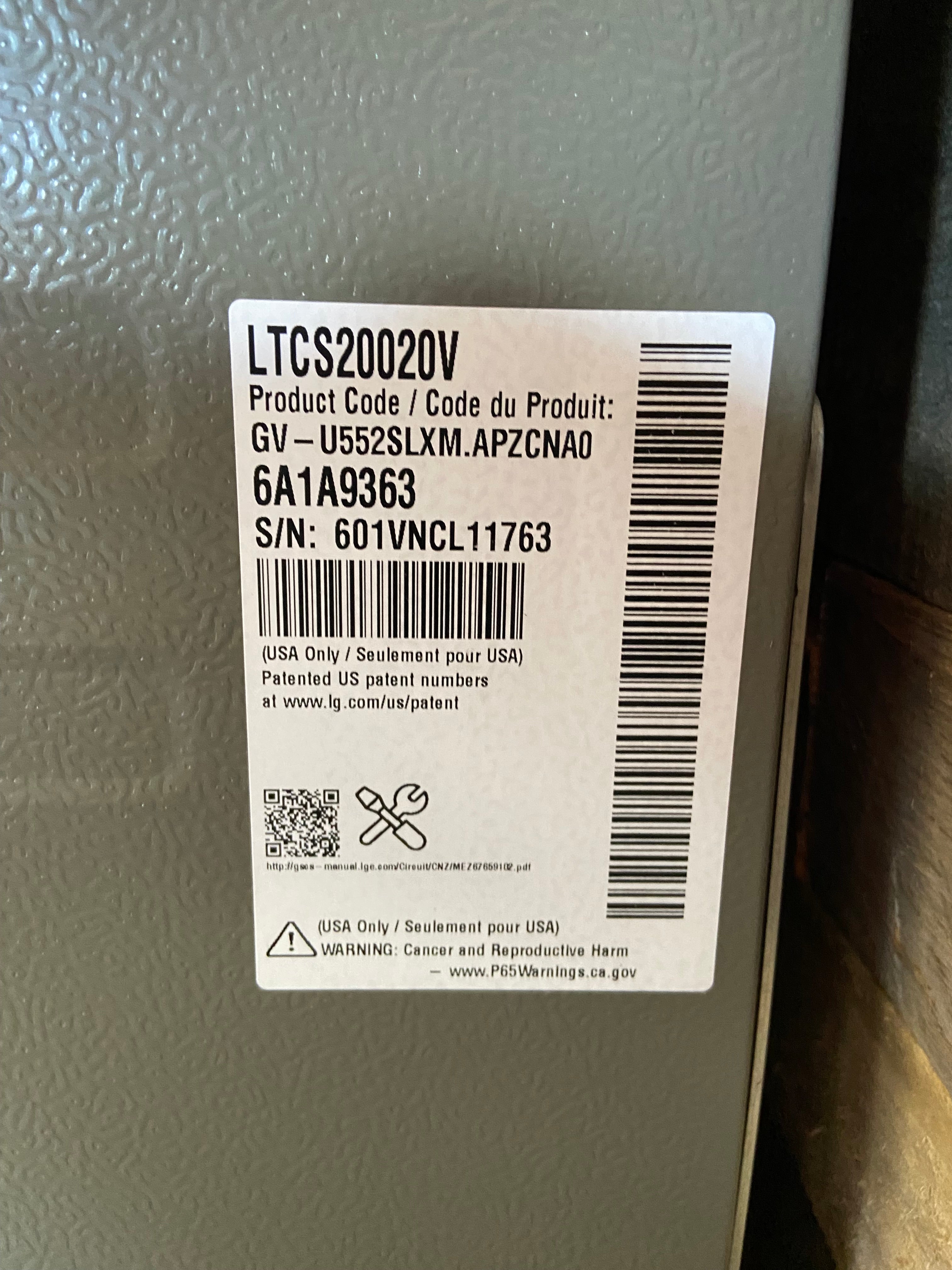 LG Stainless 30 in. W 20 cu. ft. Top Freezer Refrigerator w/ Multi-Air Flow