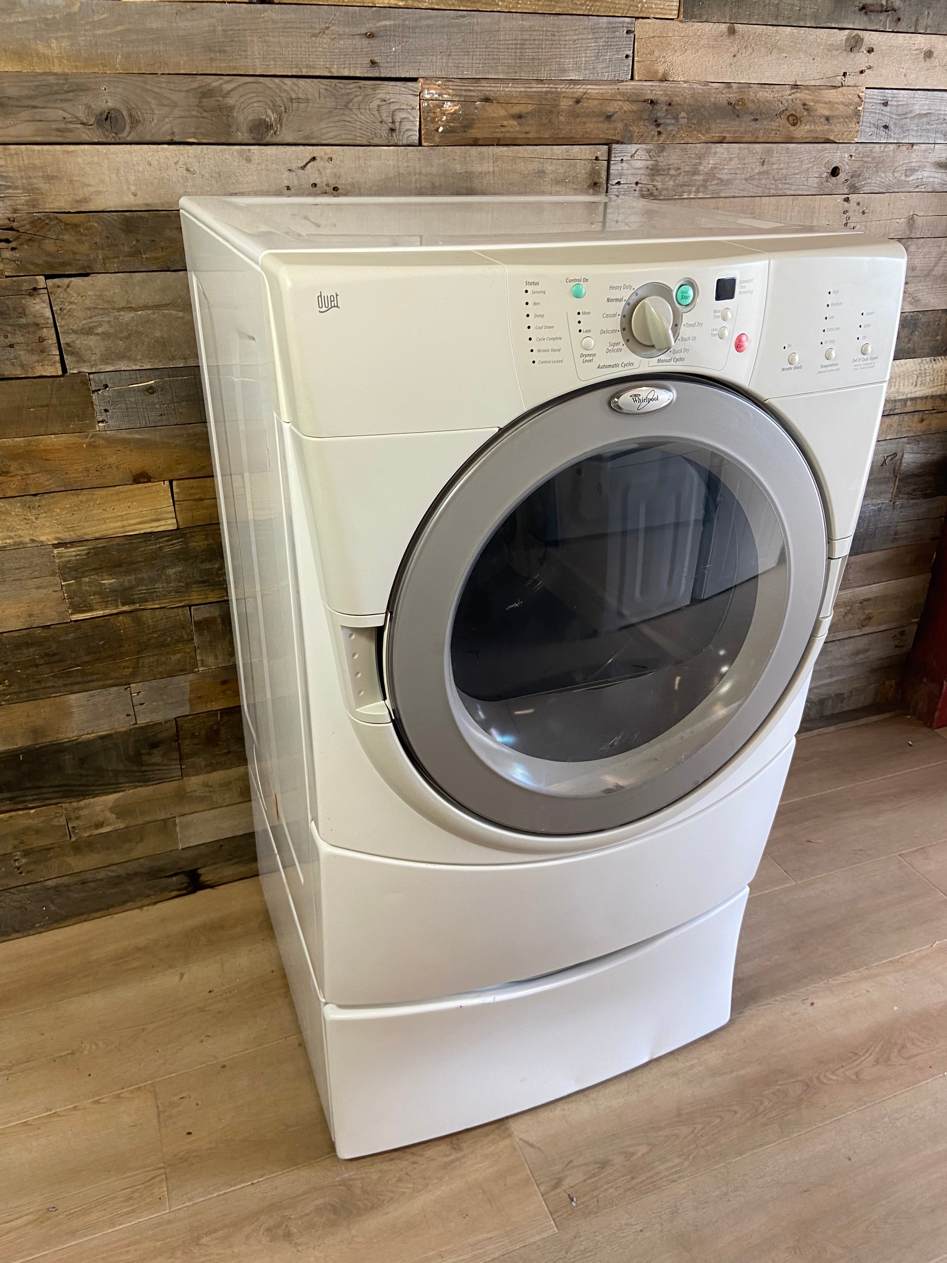 Whirlpool Duet Front Load Style Dryer With Pedestal