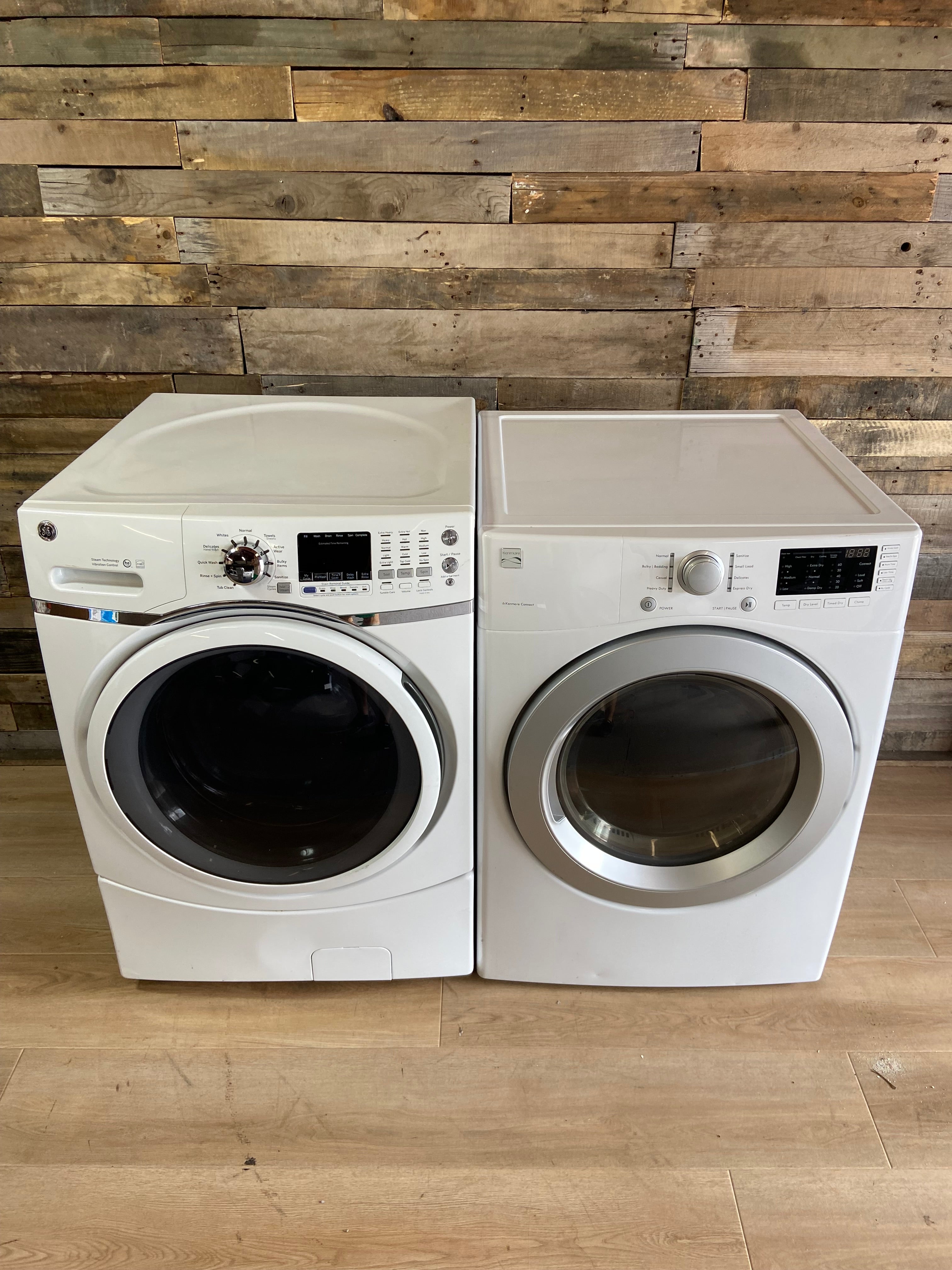 GE/Kenmore Front Load Washer & Dryer Set