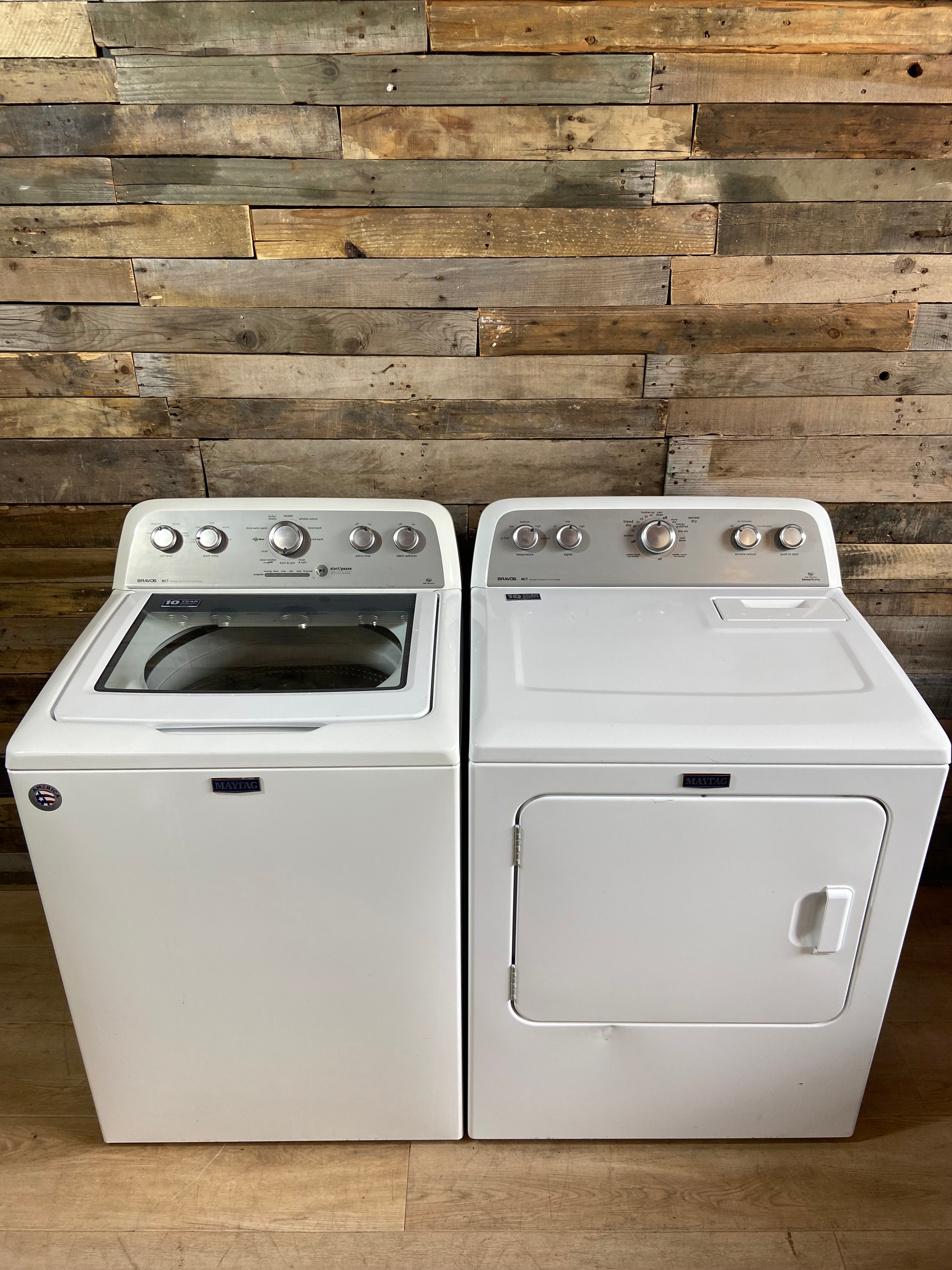 Maytag Bravos MCT Washer & Dryer Set