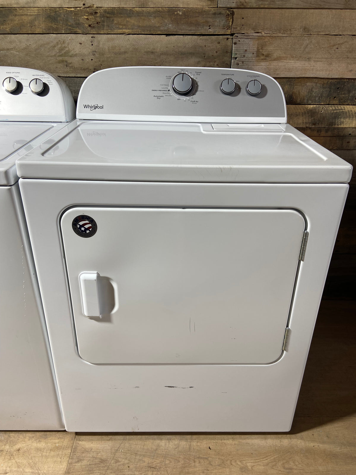 Whirlpool Top Load Grey Panel Washer & Dryer Set