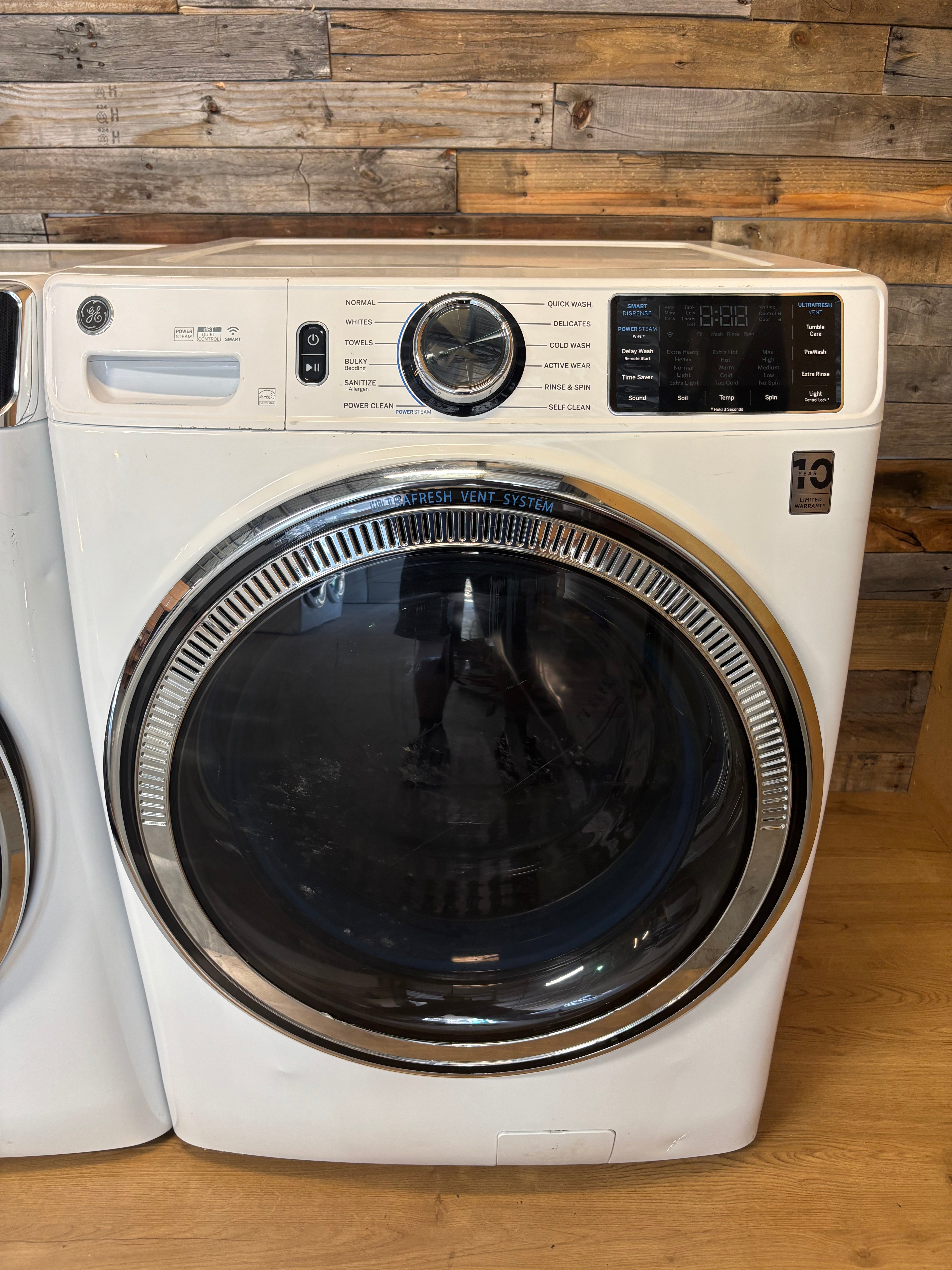 GE White Front Load Set